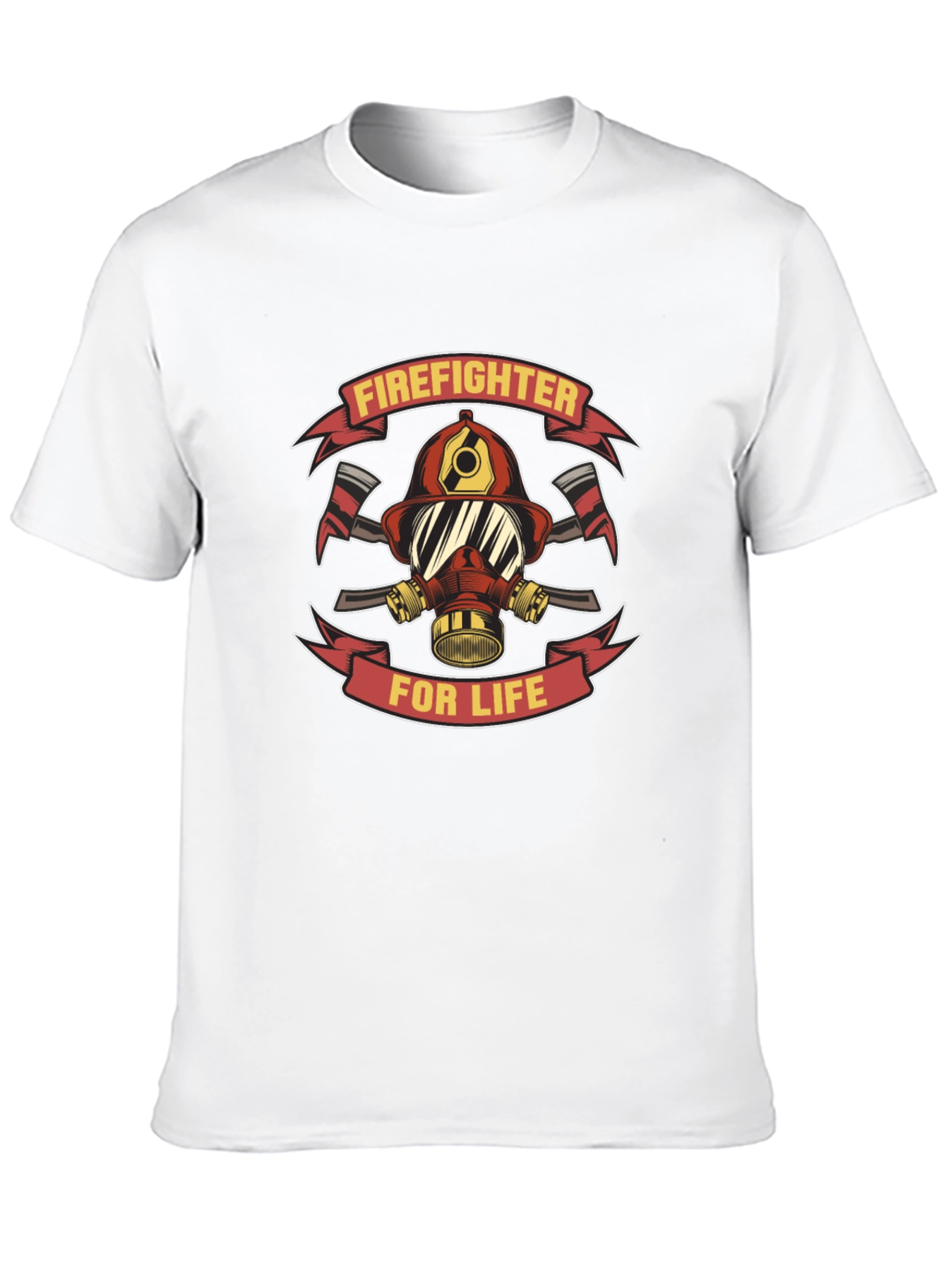 Firefighter For Life Black T-Shirt