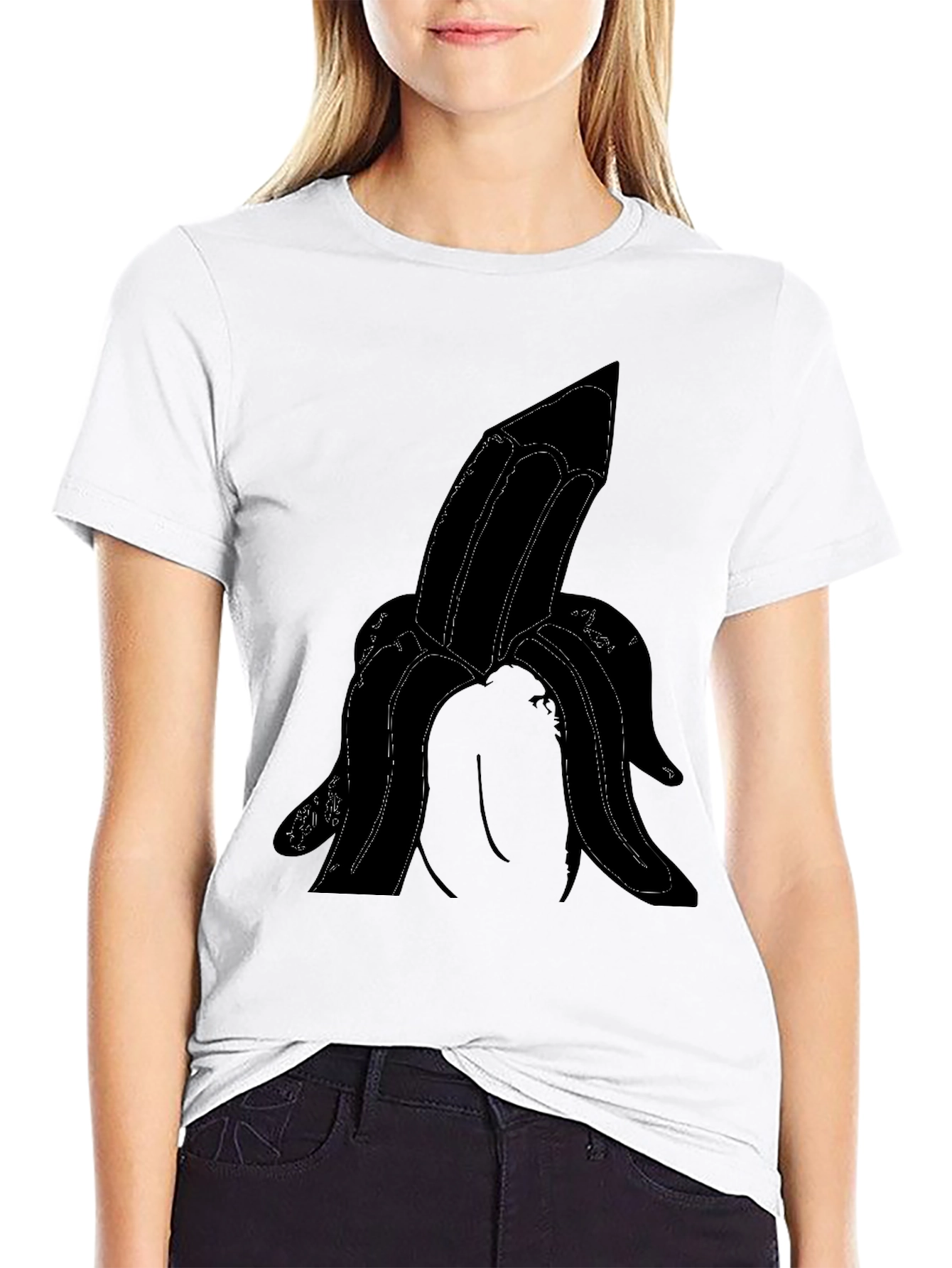 Novelty Banana Graphic Tee - Adult Humor T-Shirt