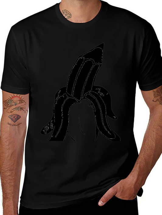 Novelty Banana Graphic Tee - Adult Humor T-Shirt