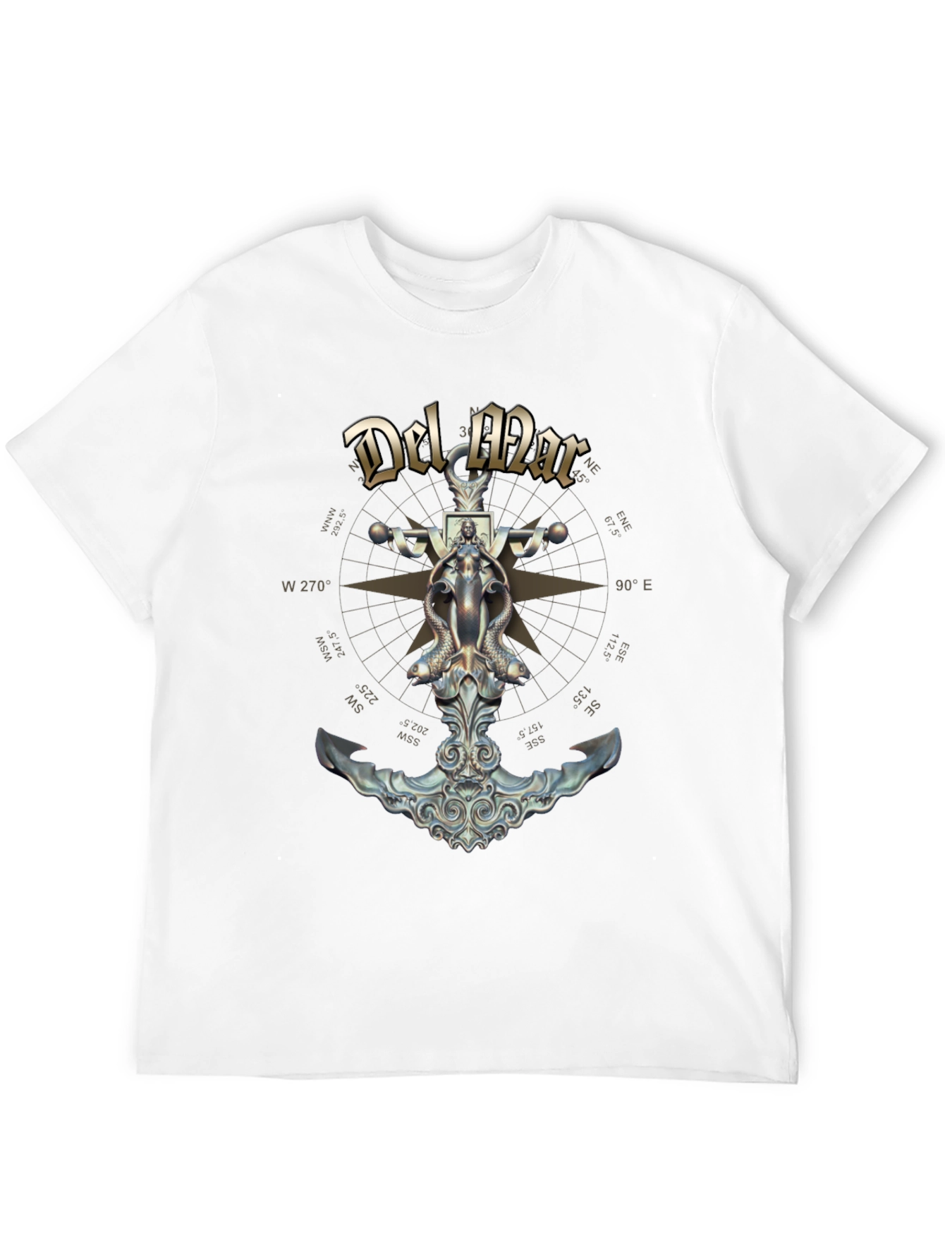 Nautical Del Mar Anchor Graphic T-Shirt