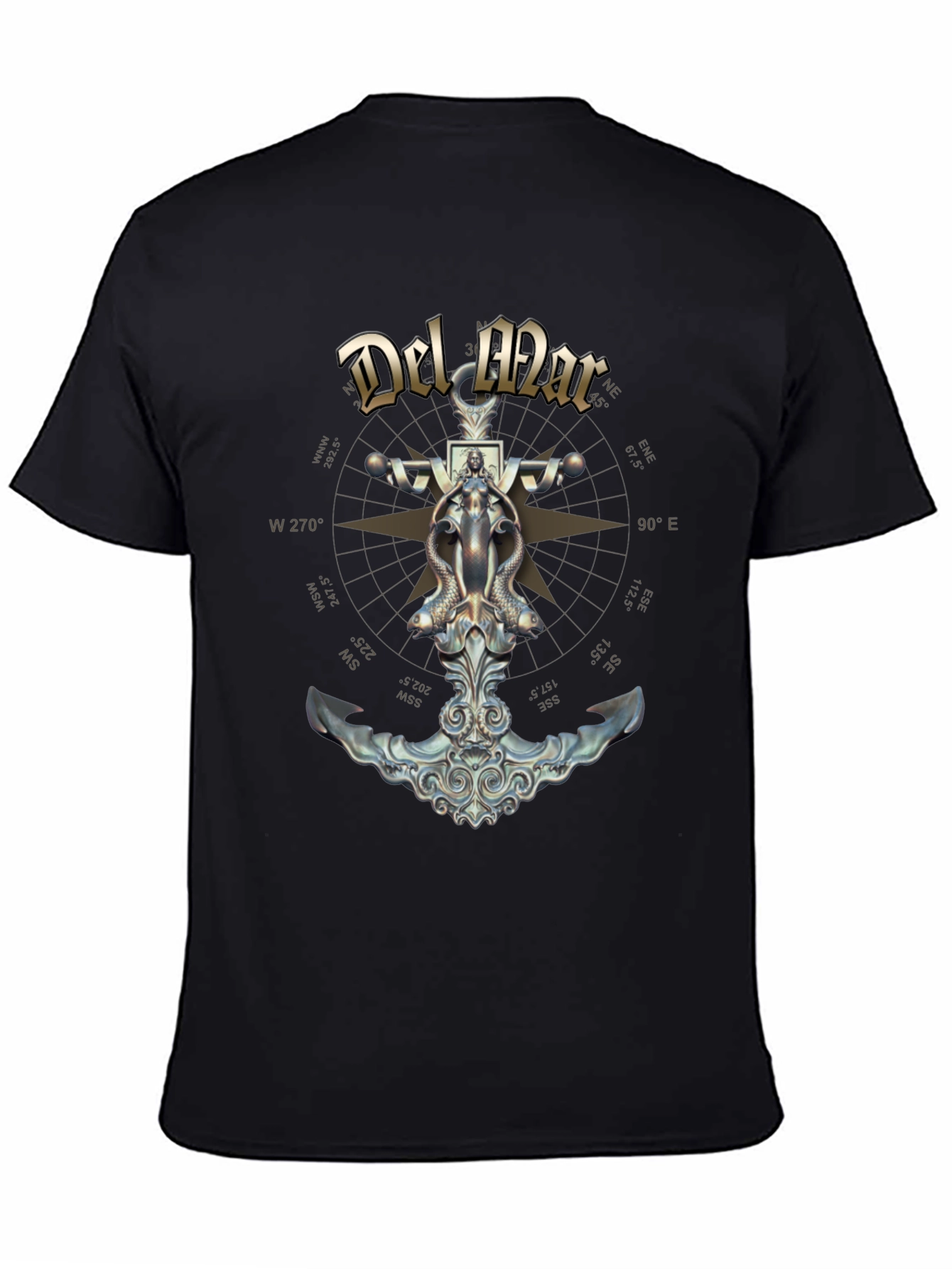 Nautical Del Mar Anchor Graphic T-Shirt