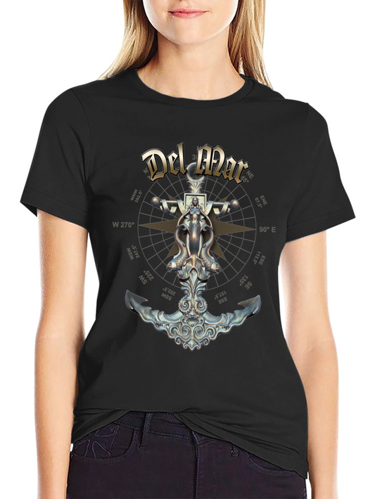 Nautical Del Mar Anchor Graphic T-Shirt