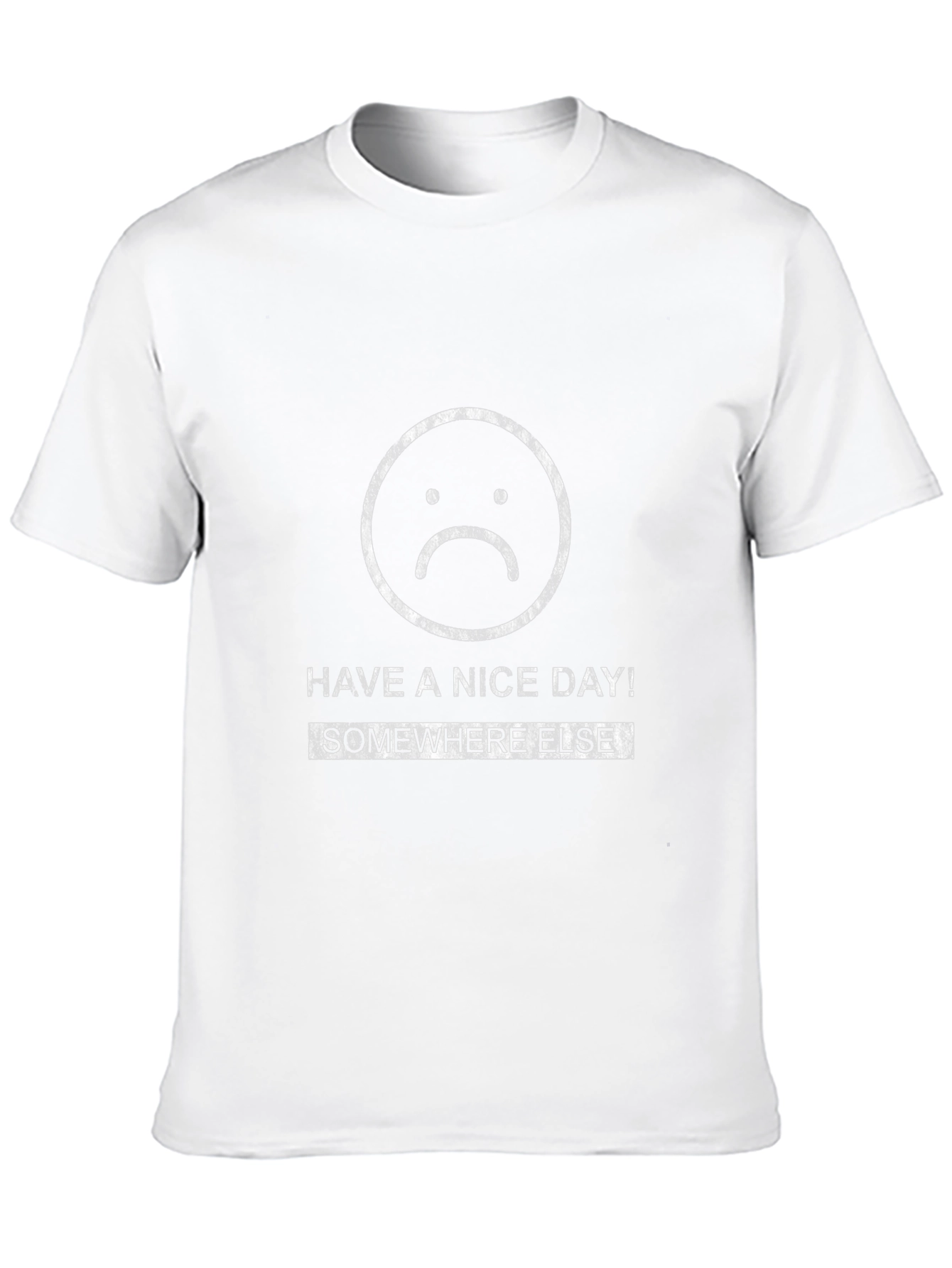 Have A Nice Day Somewhere Else Black Graphic Tee
