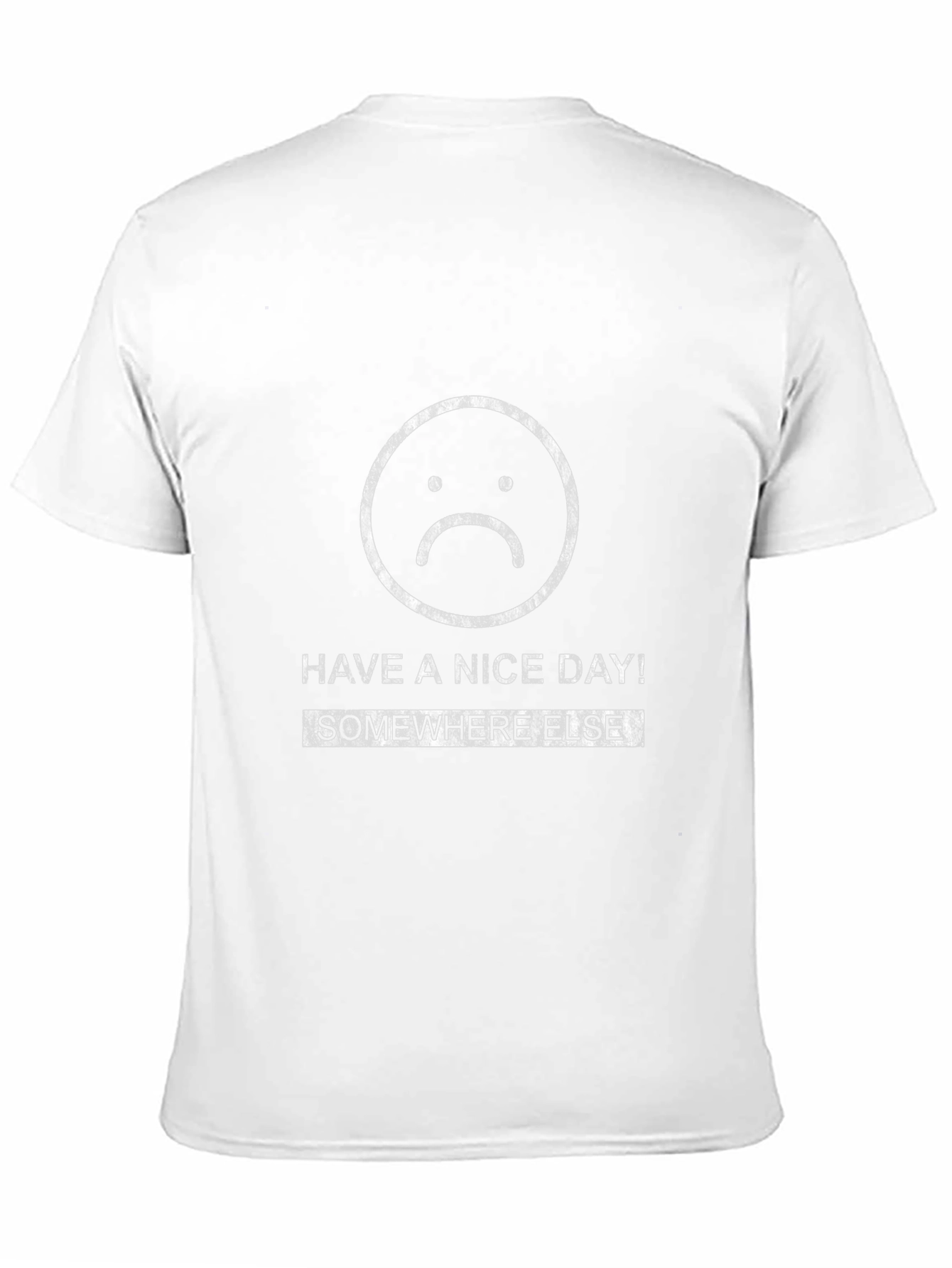 Have A Nice Day Somewhere Else Black Graphic Tee