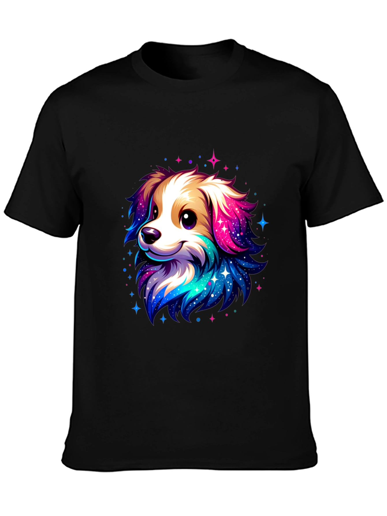 Cute Space Dog Graphic T-Shirt