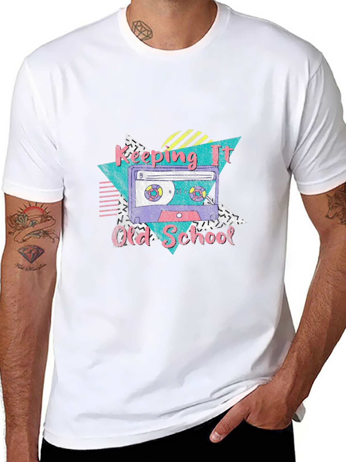 Retro Keeping It Old School Cassette Tape T-Shirt