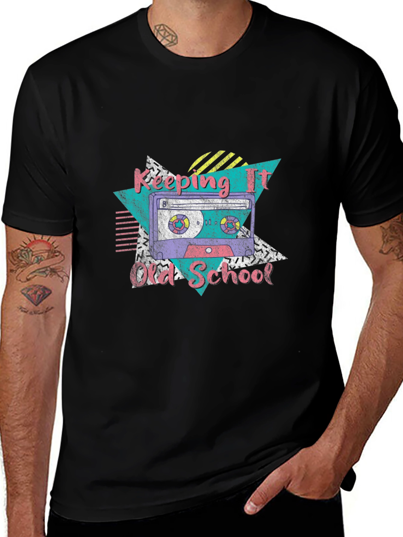 Retro Keeping It Old School Cassette Tape T-Shirt