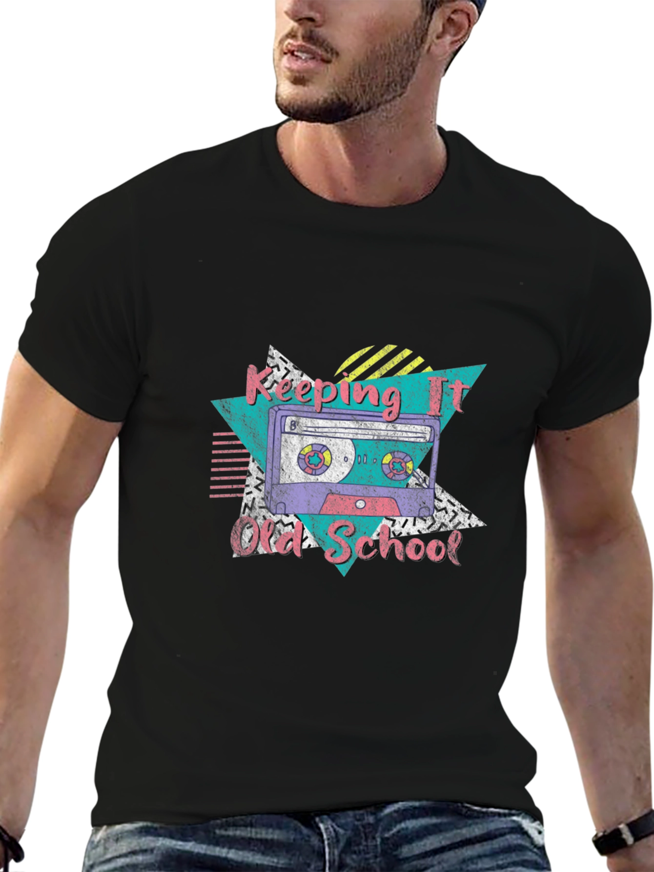 Retro Keeping It Old School Cassette Tape T-Shirt