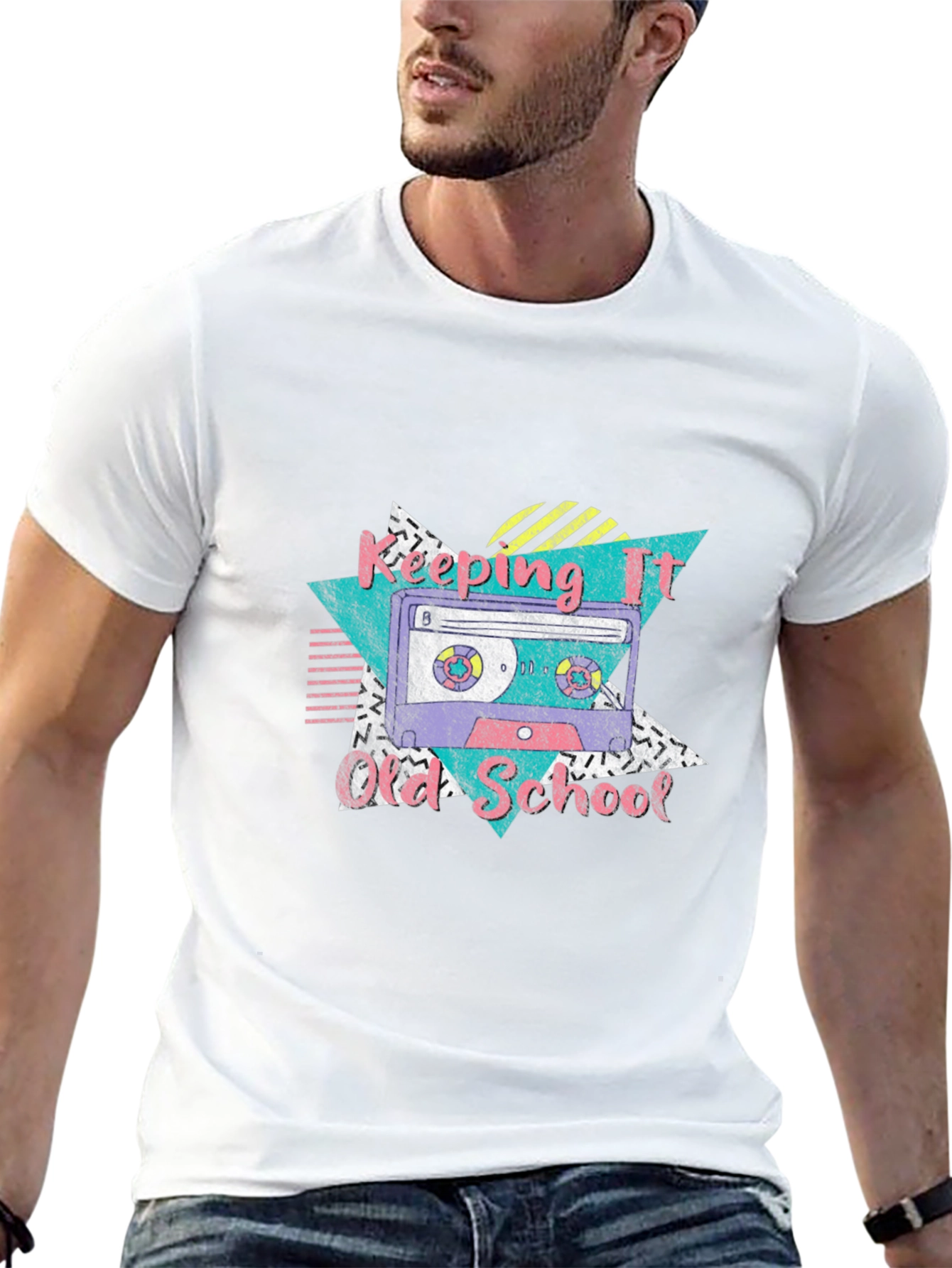 Retro Keeping It Old School Cassette Tape T-Shirt