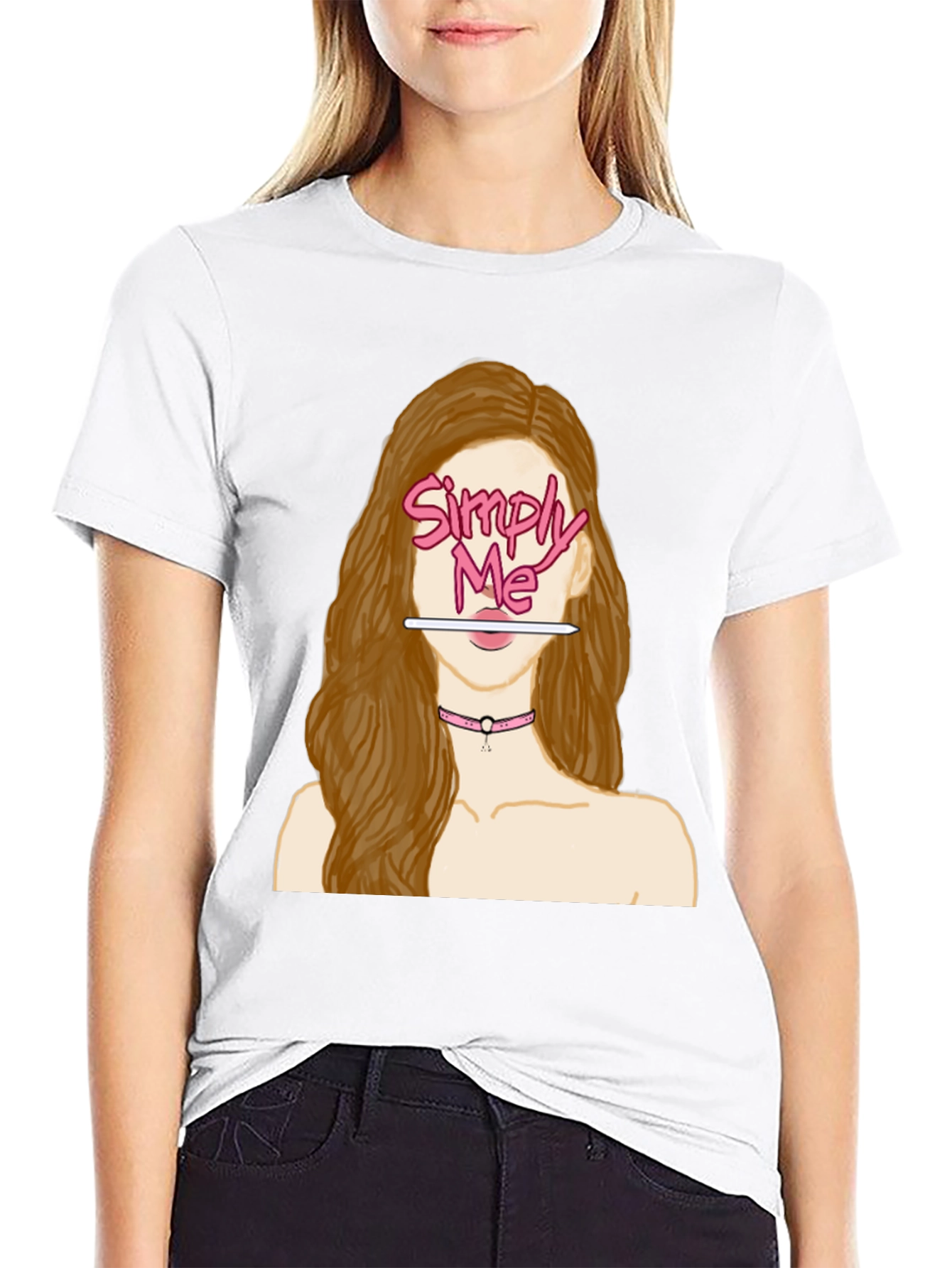 Simply Me Graphic T-Shirt - Black
