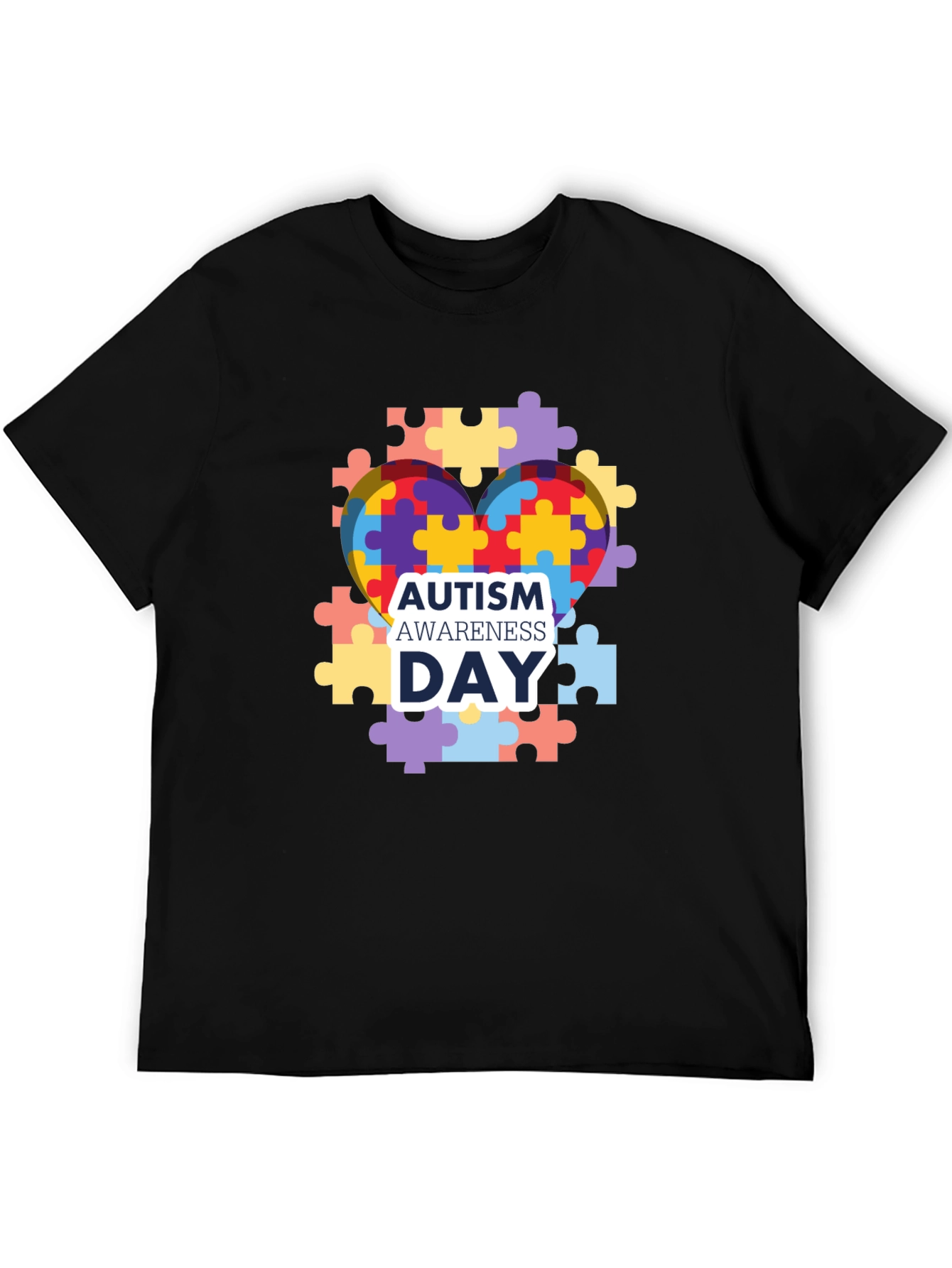 Autism Awareness T-Shirt: Puzzle Heart Design