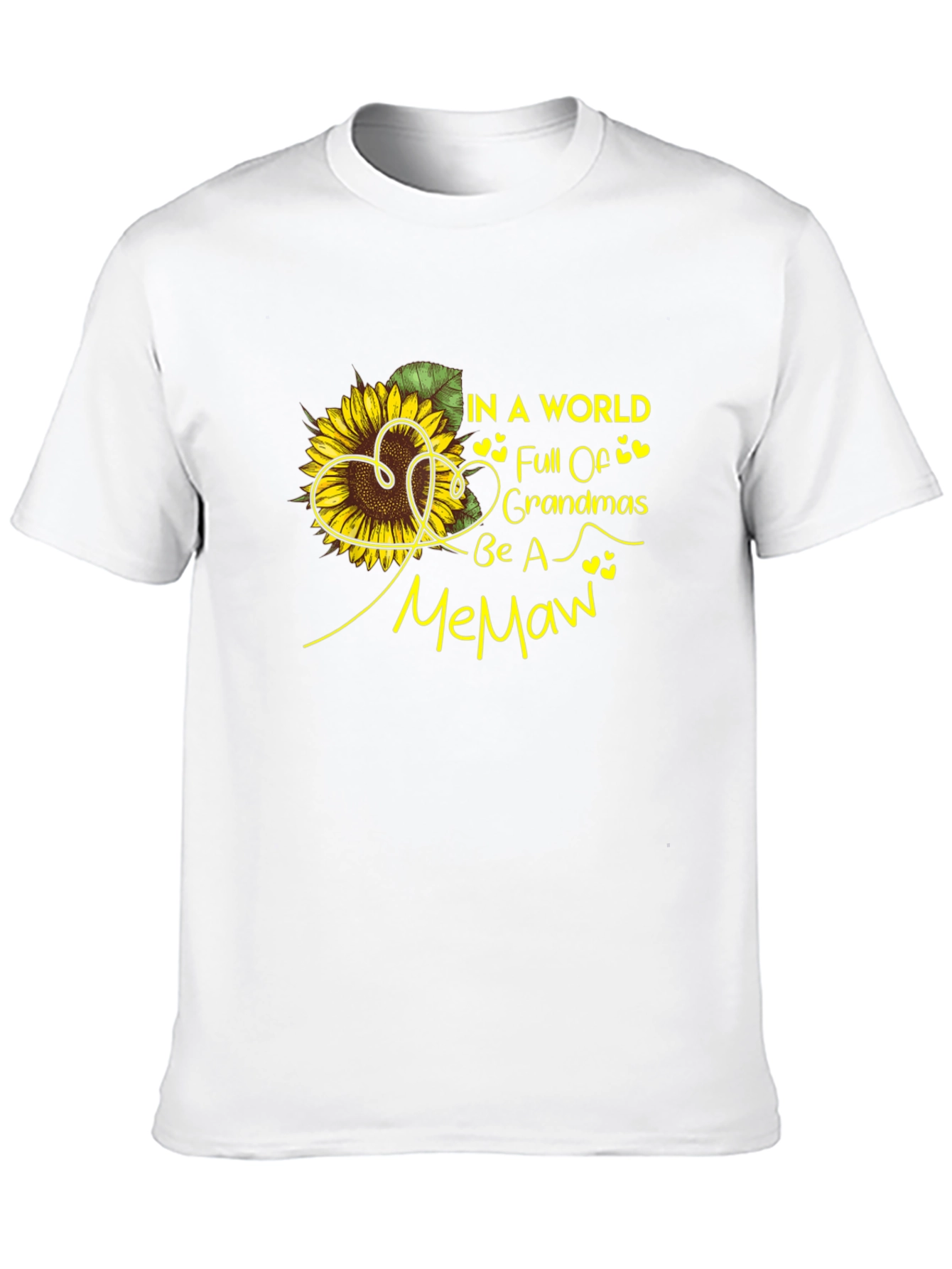 Memaw Sunflower Graphic T-Shirt - Black