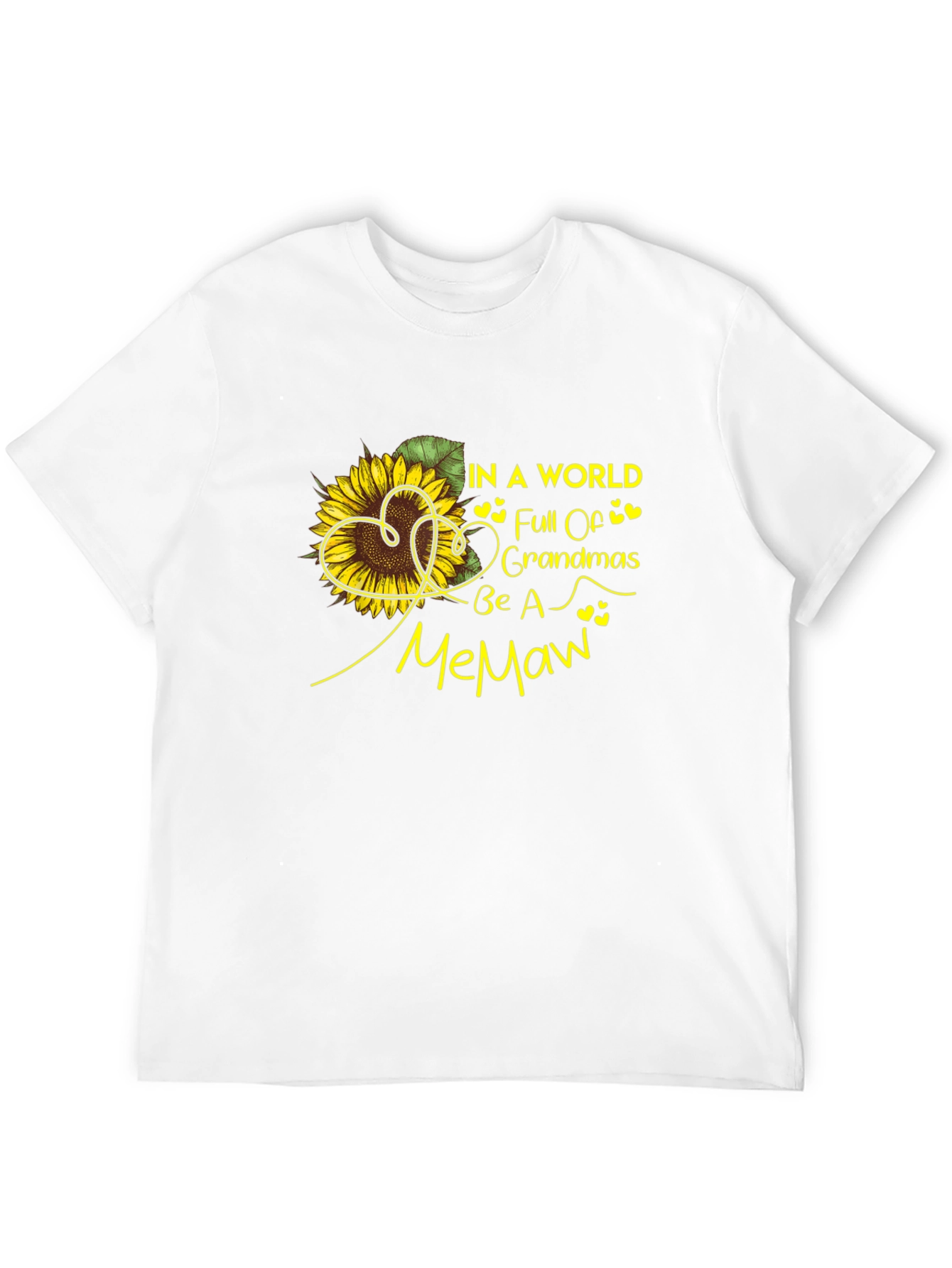 Memaw Sunflower Graphic T-Shirt - Black