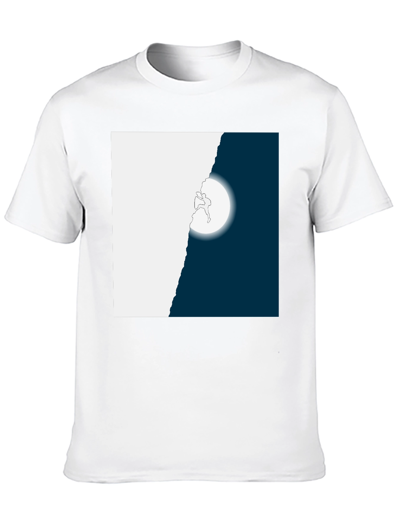 Climbing Moon Graphic Tee - Black