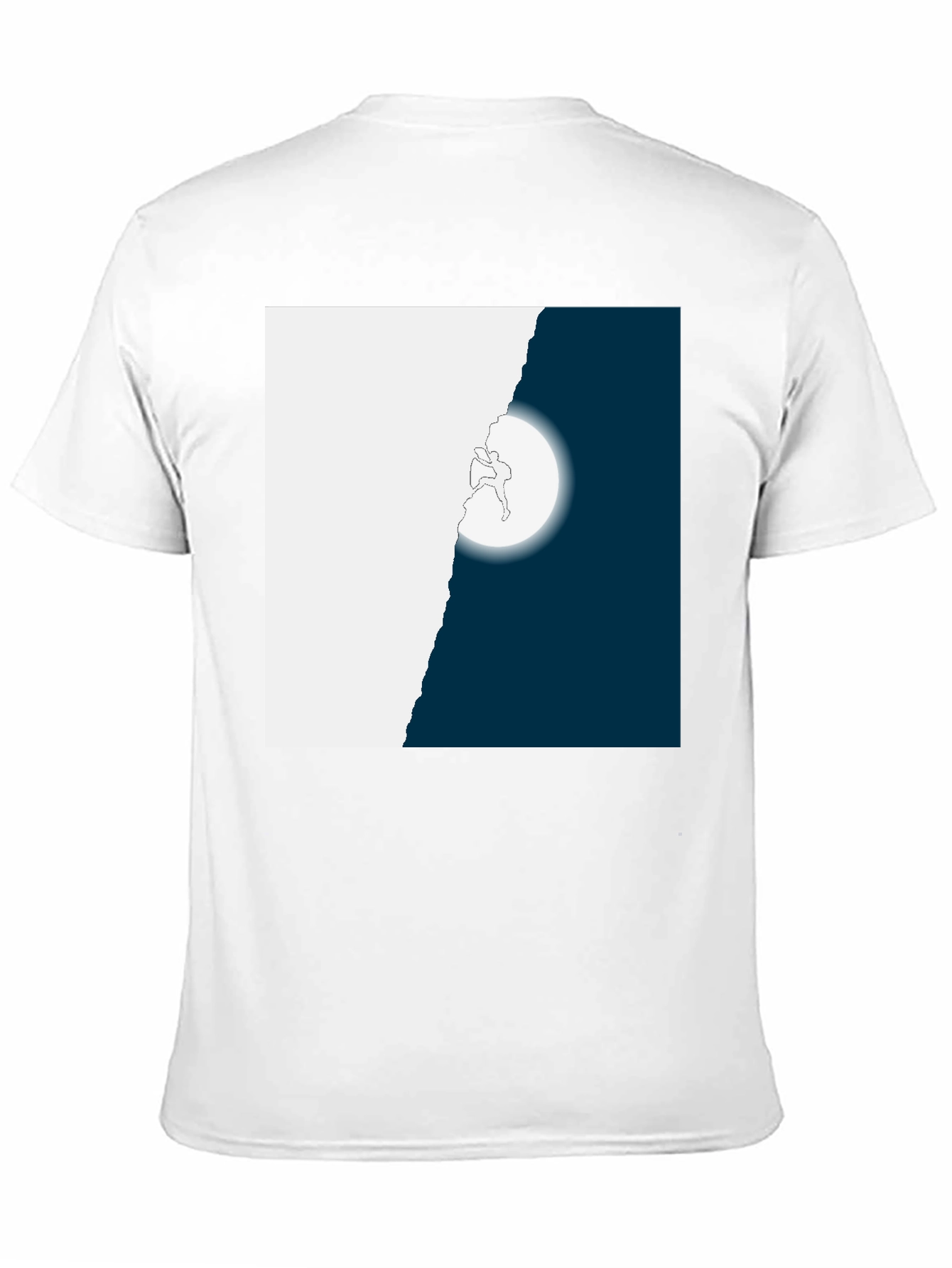 Climbing Moon Graphic Tee - Black