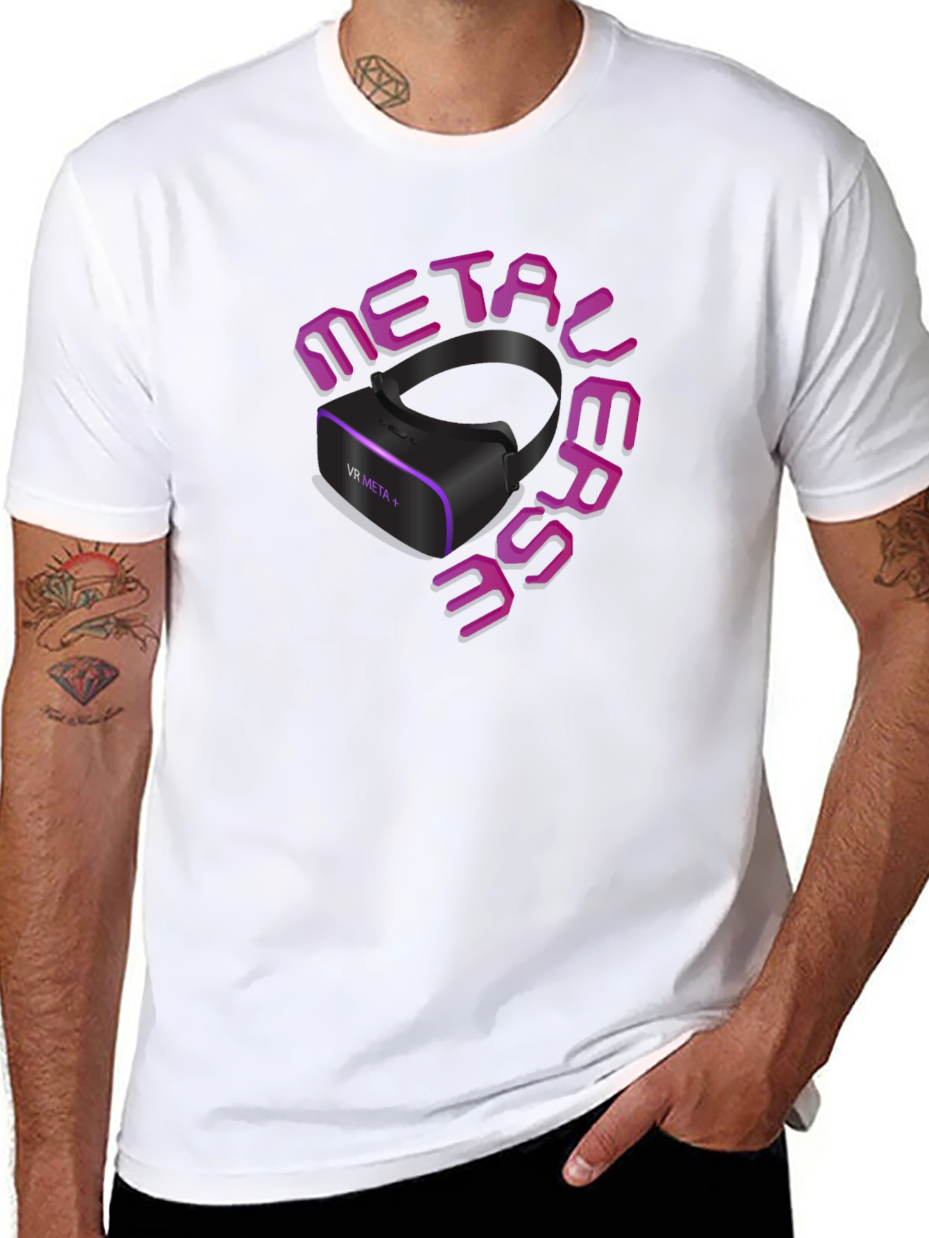 Metaverse VR Headset Graphic T-Shirt