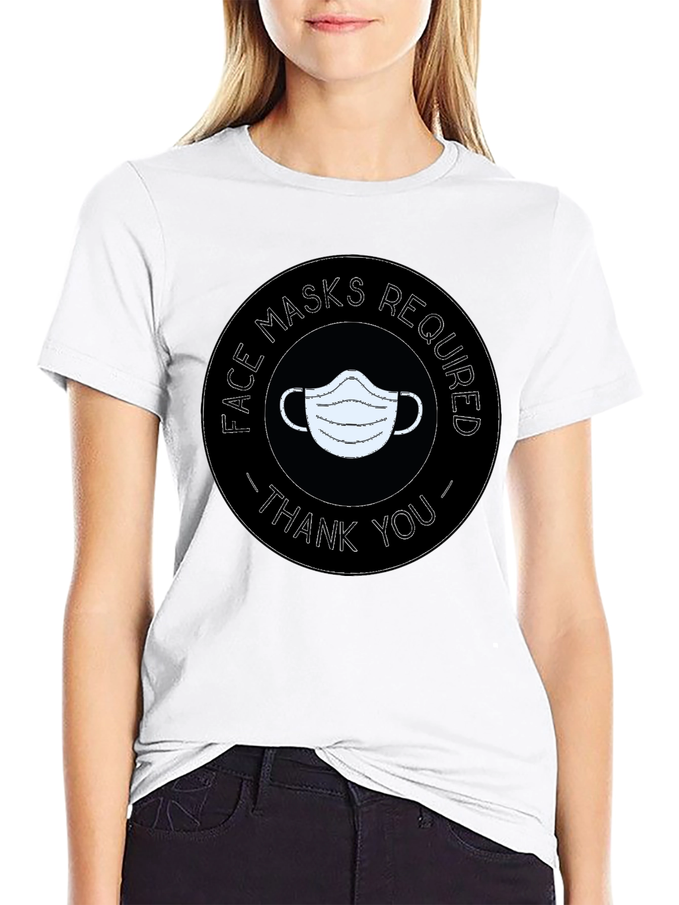 Face Masks Required T-Shirt - Thank You