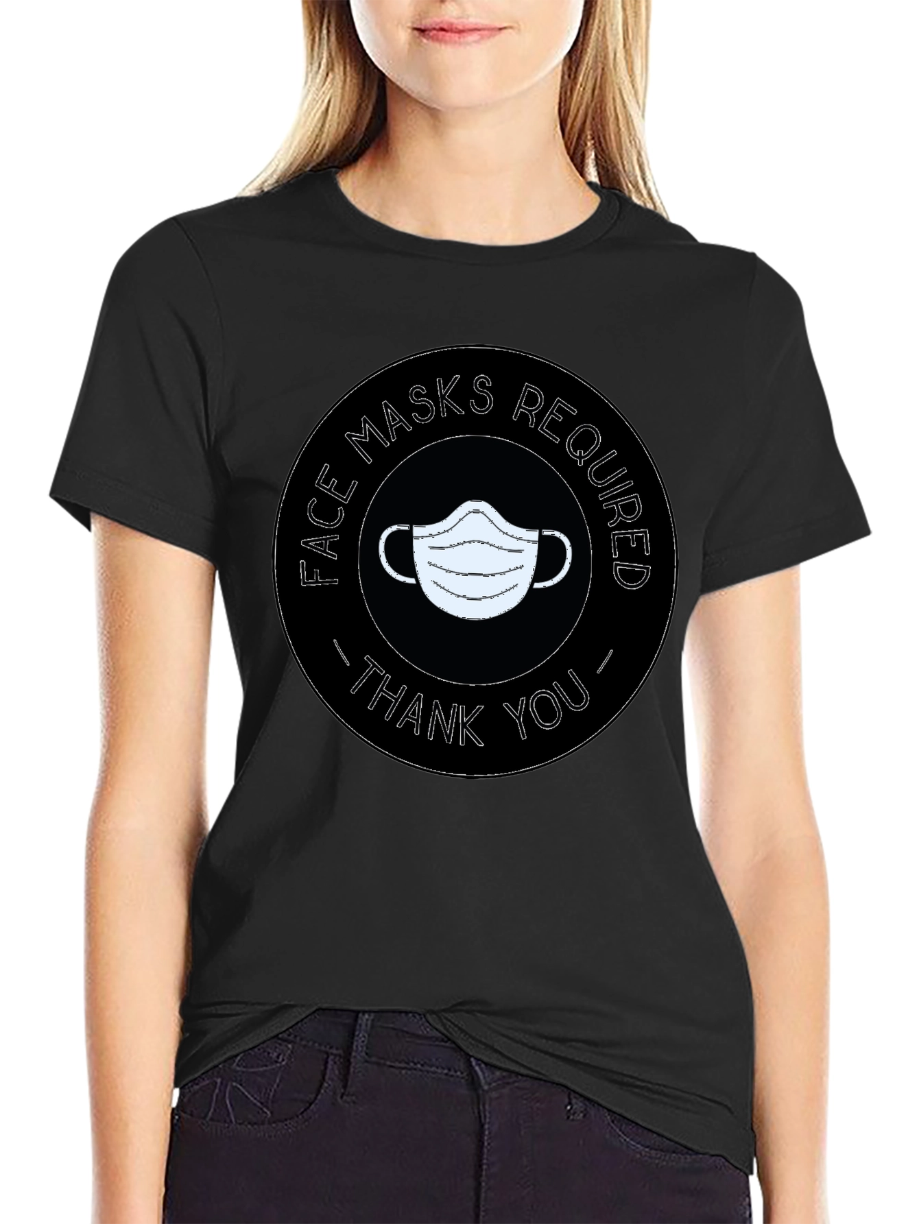 Face Masks Required T-Shirt - Thank You