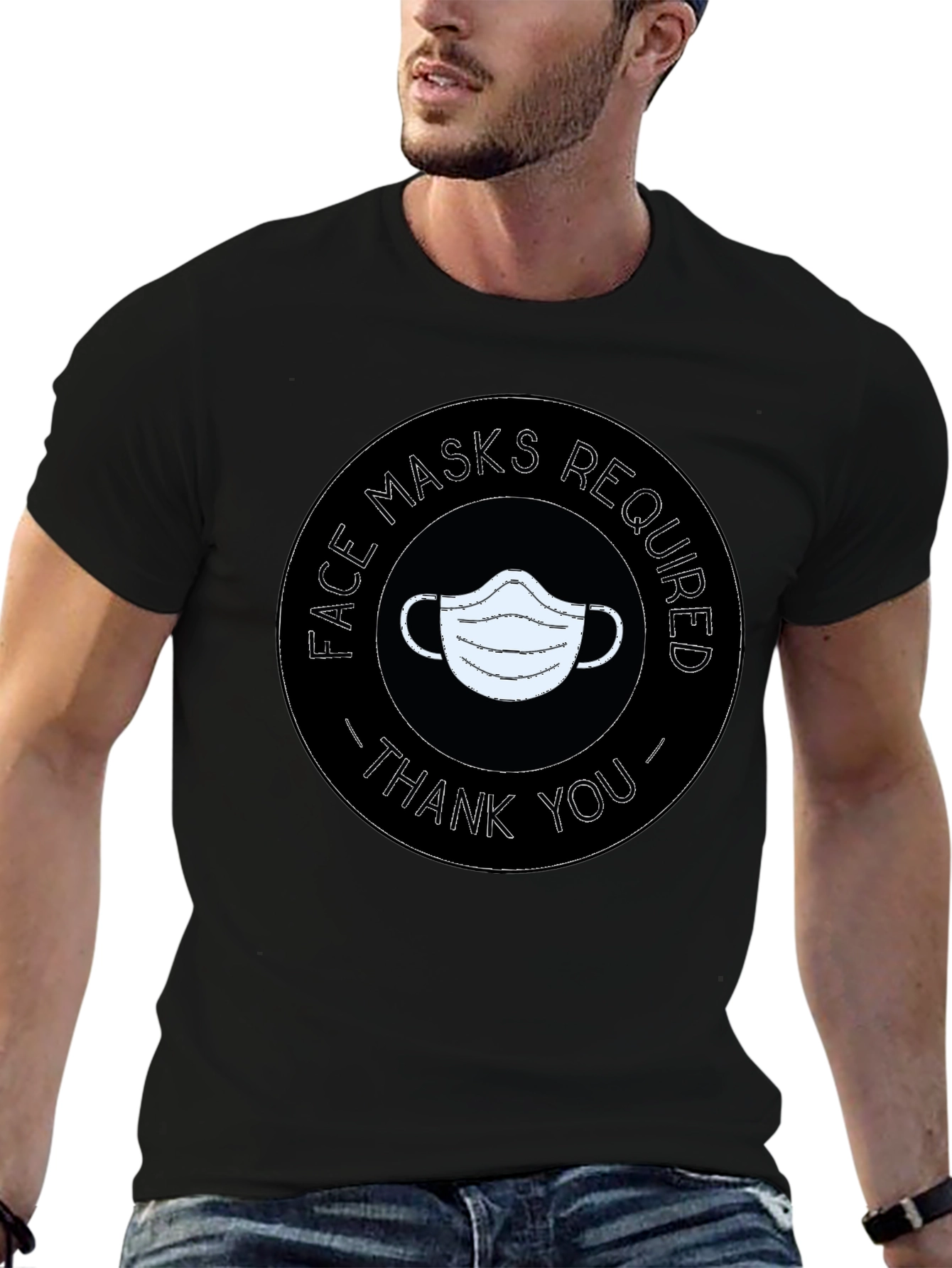 Face Masks Required T-Shirt - Thank You
