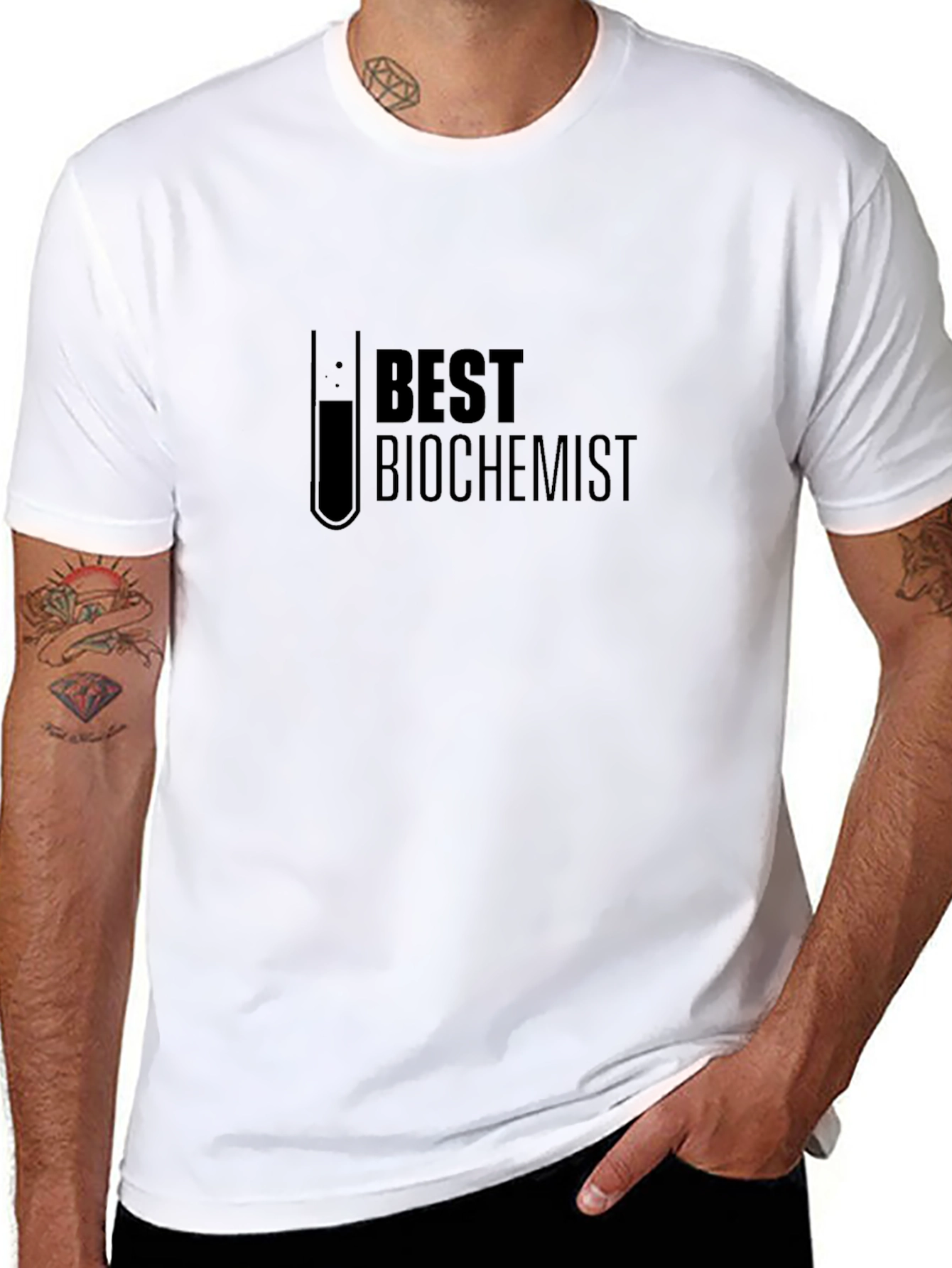 Best Biochemist T-Shirt - Black Science Tee