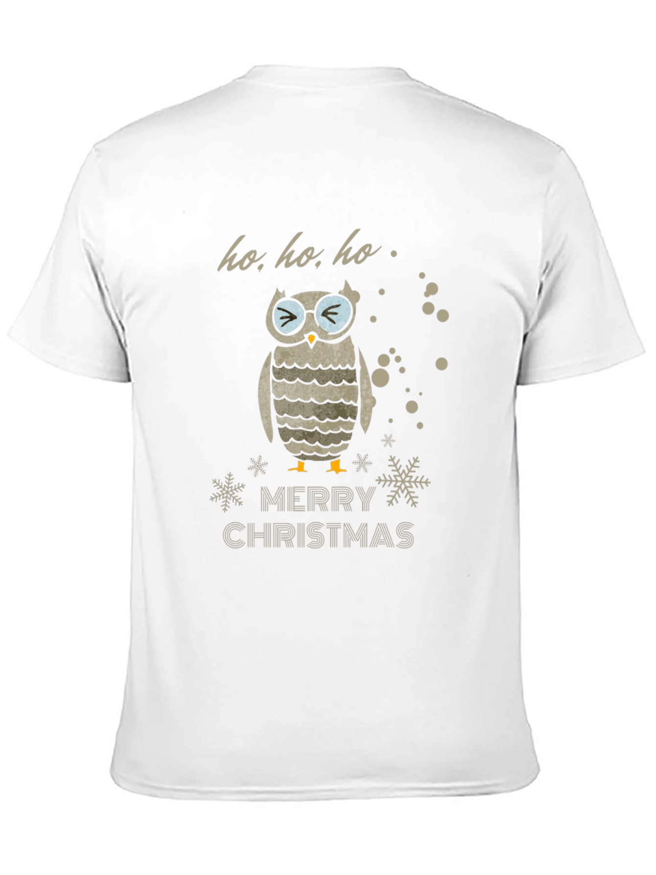 Owl Merry Christmas Graphic T-Shirt