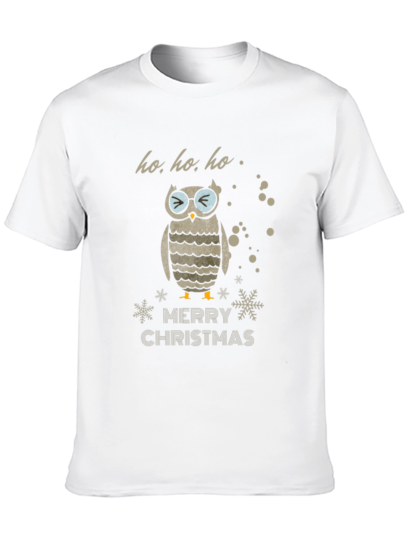 Owl Merry Christmas Graphic T-Shirt