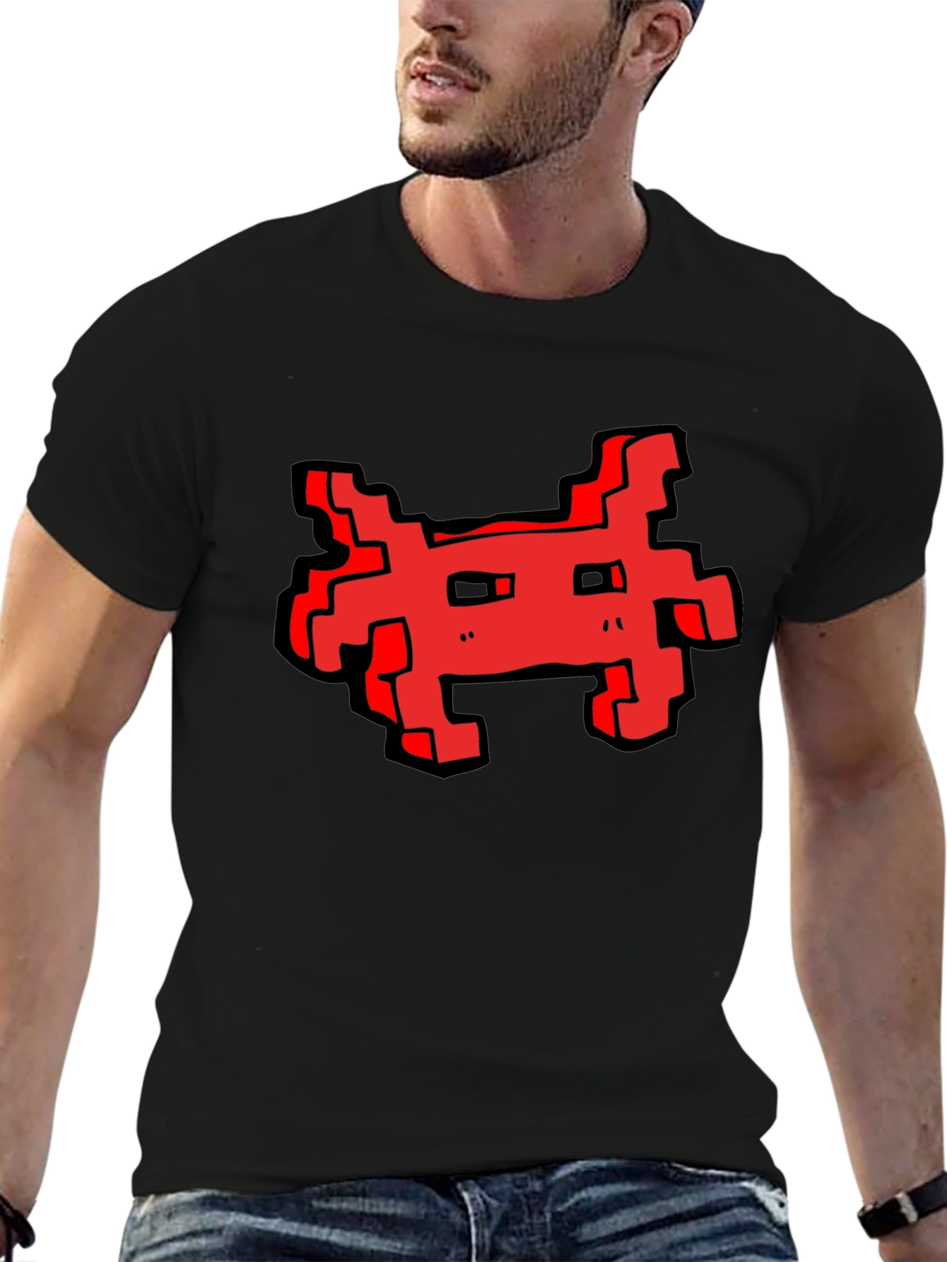 Pixel Art Graphic Tee - Retro Gaming Style