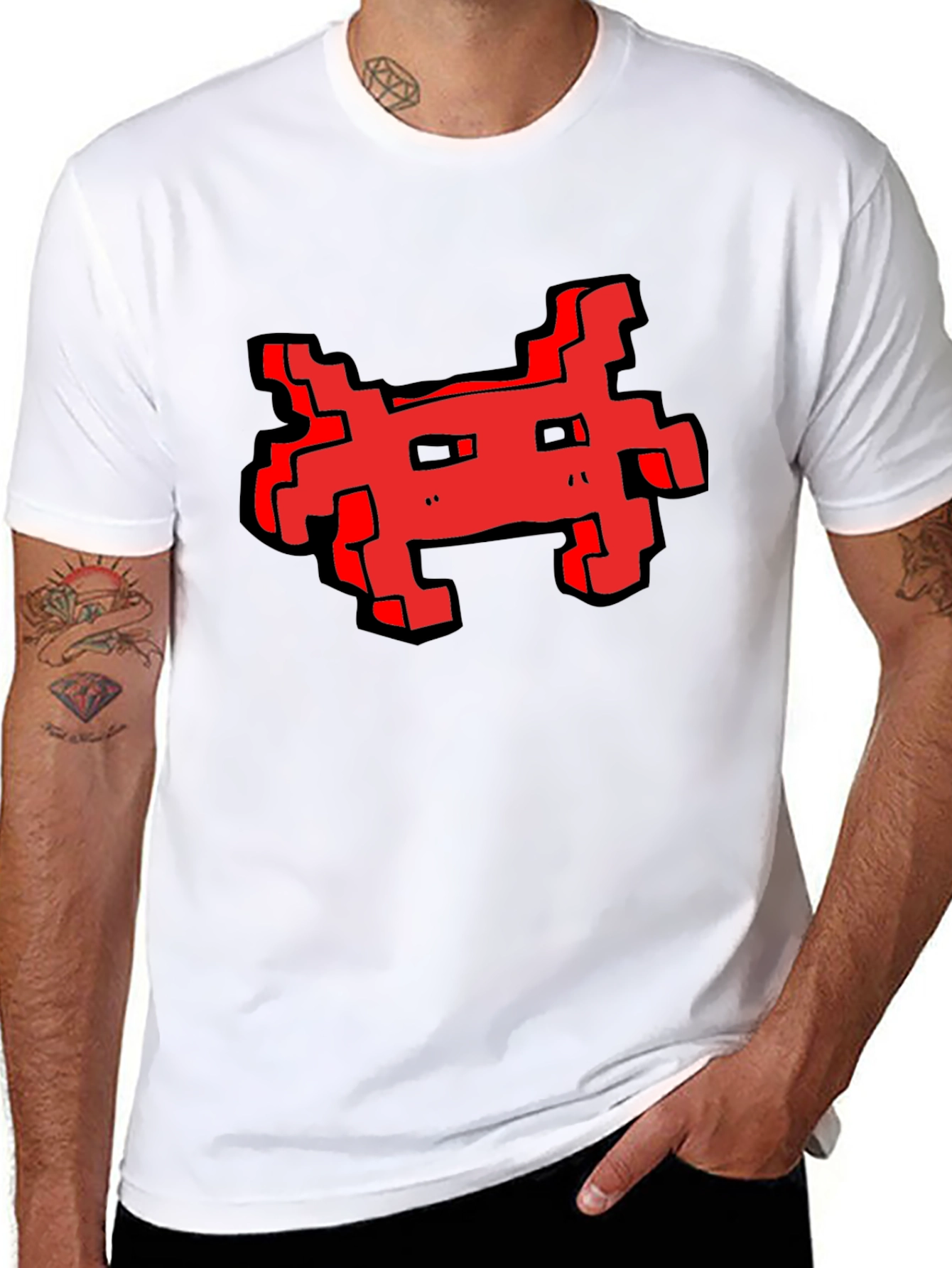 Pixel Art Graphic Tee - Retro Gaming Style