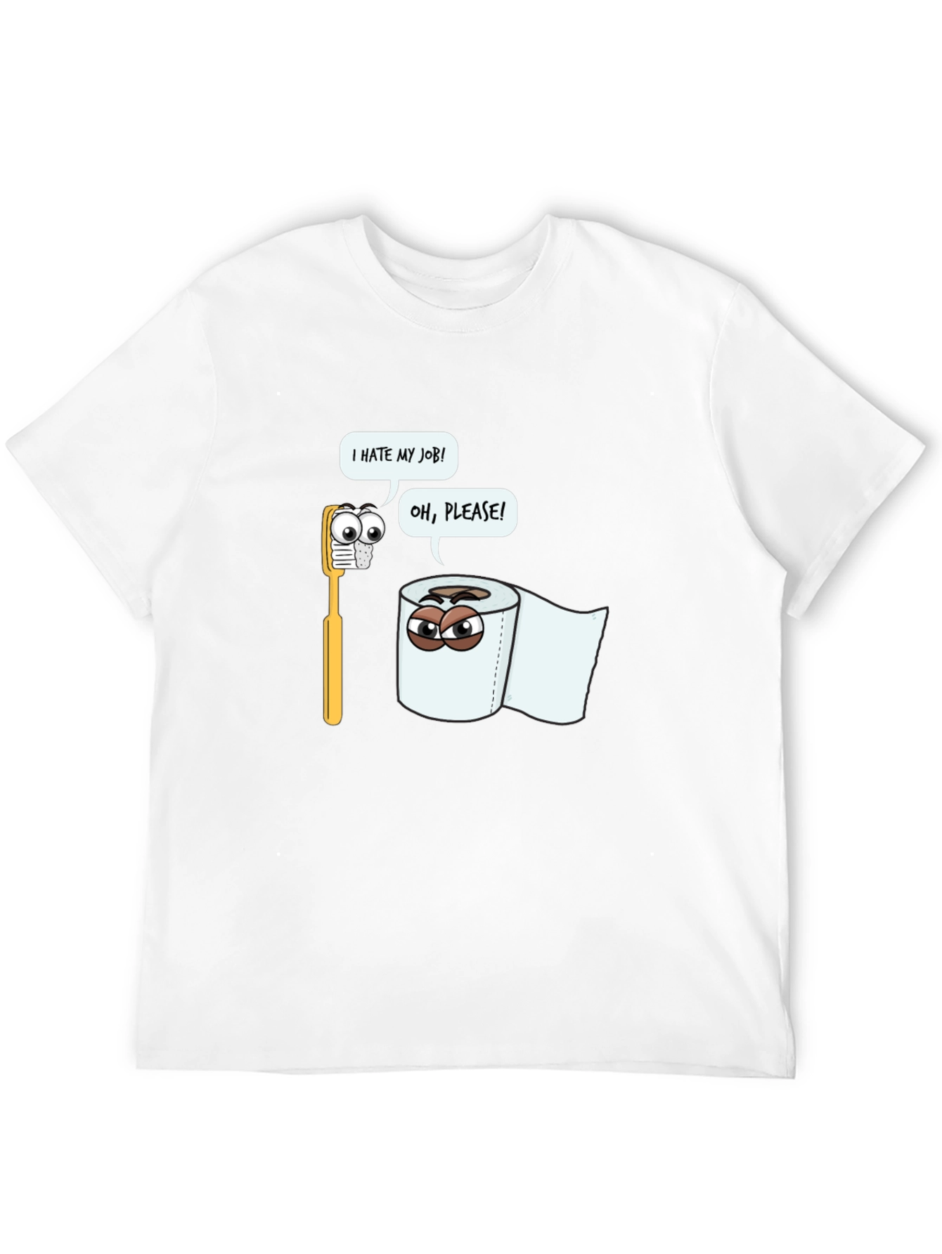 Funny Toilet Paper vs Toothbrush T-Shirt