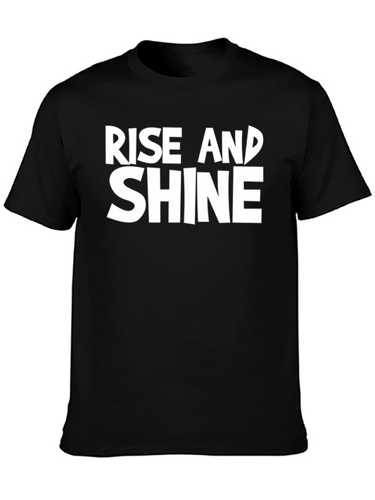 Rise and Shine Graphic Print Mens T-Shirt