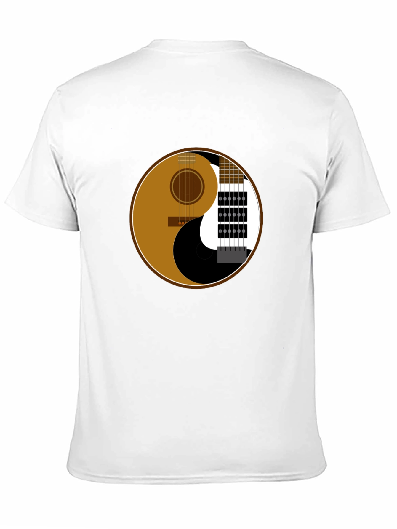 Yin Yang Guitar Graphic T-Shirt - Music Lover Tee