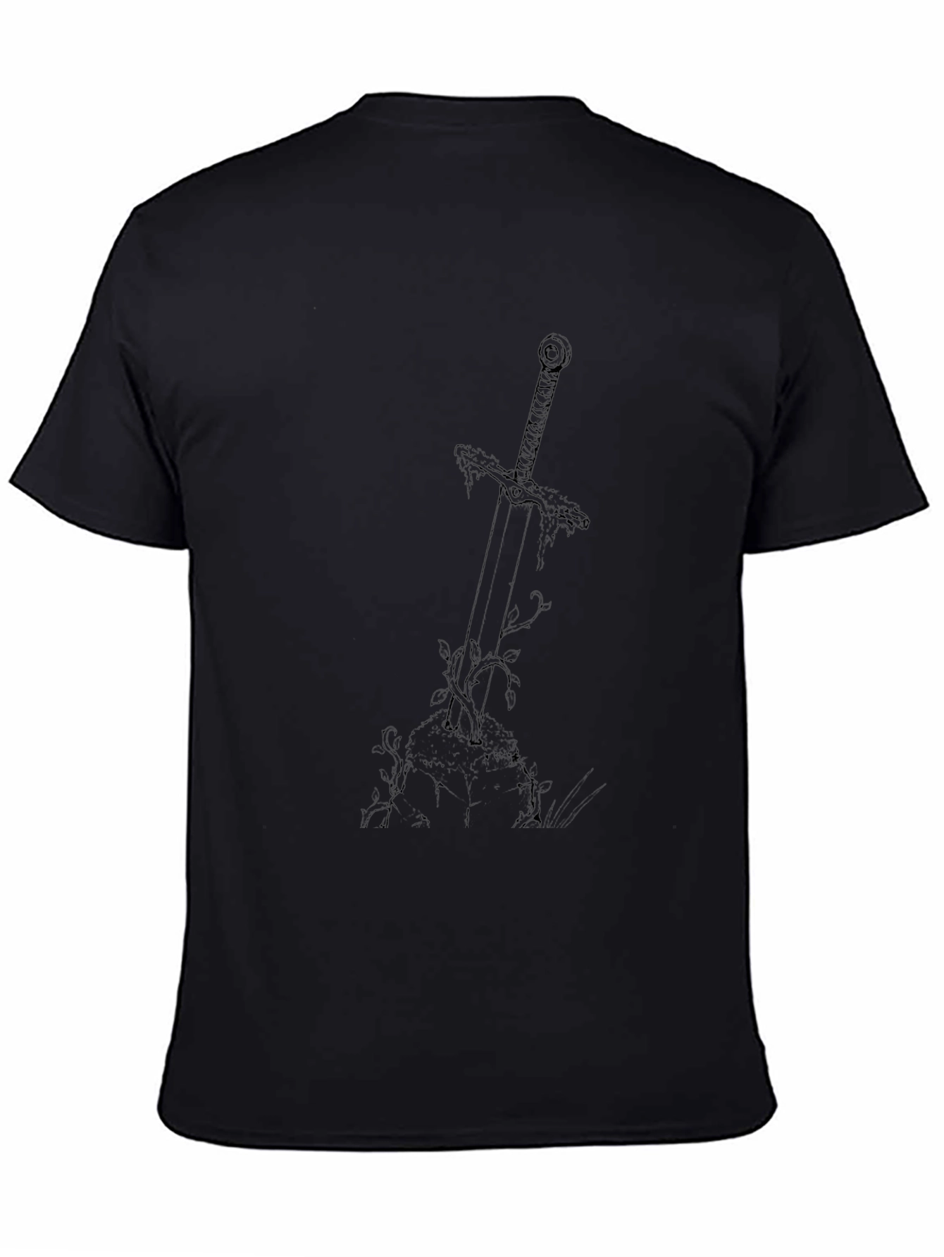 Sword in Stone Graphic Tee - Black