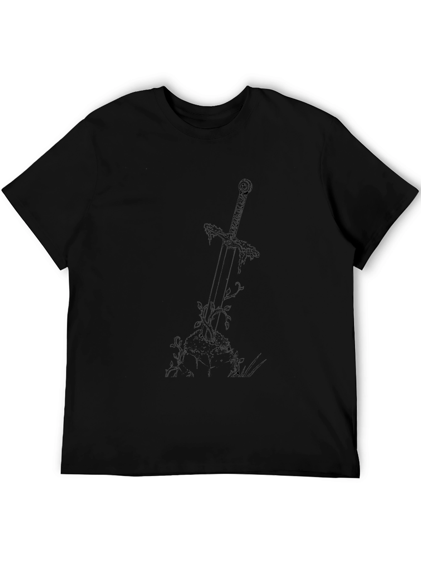 Sword in Stone Graphic Tee - Black