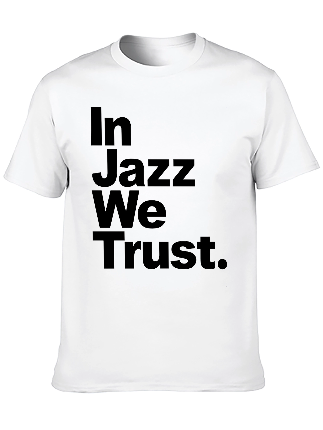 In Jazz We Trust Black Graphic Tee