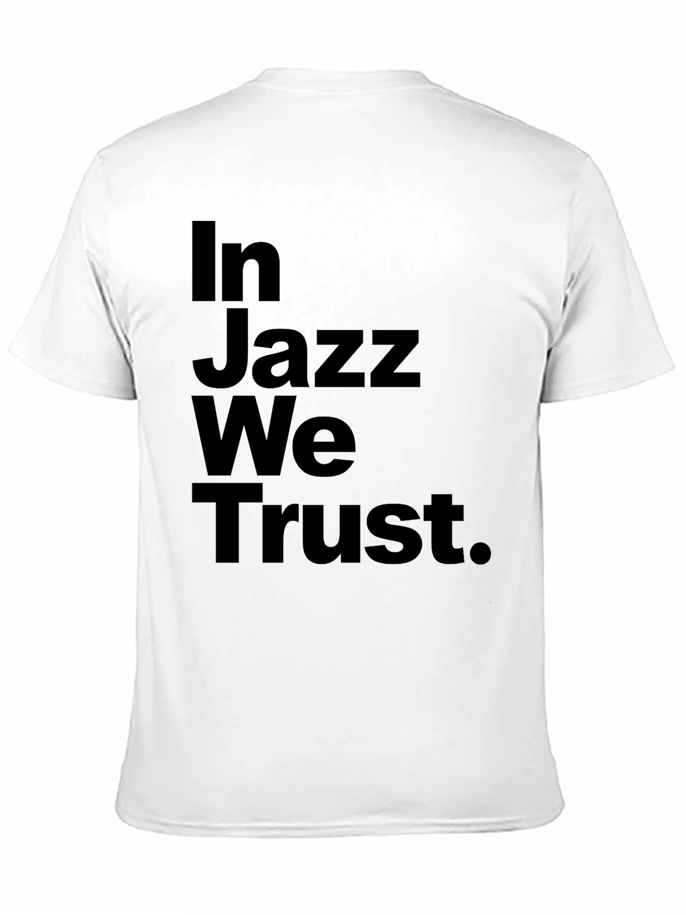 In Jazz We Trust Black Graphic Tee