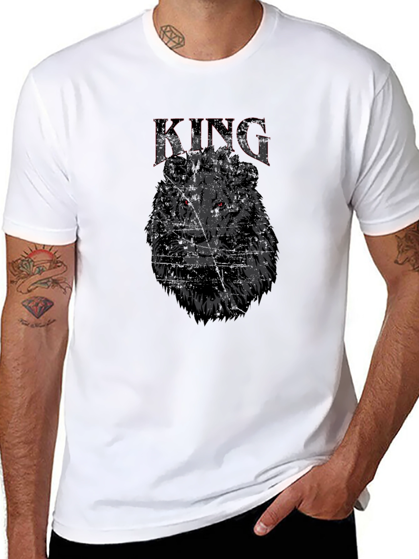 Lion King Graphic T-Shirt - Black