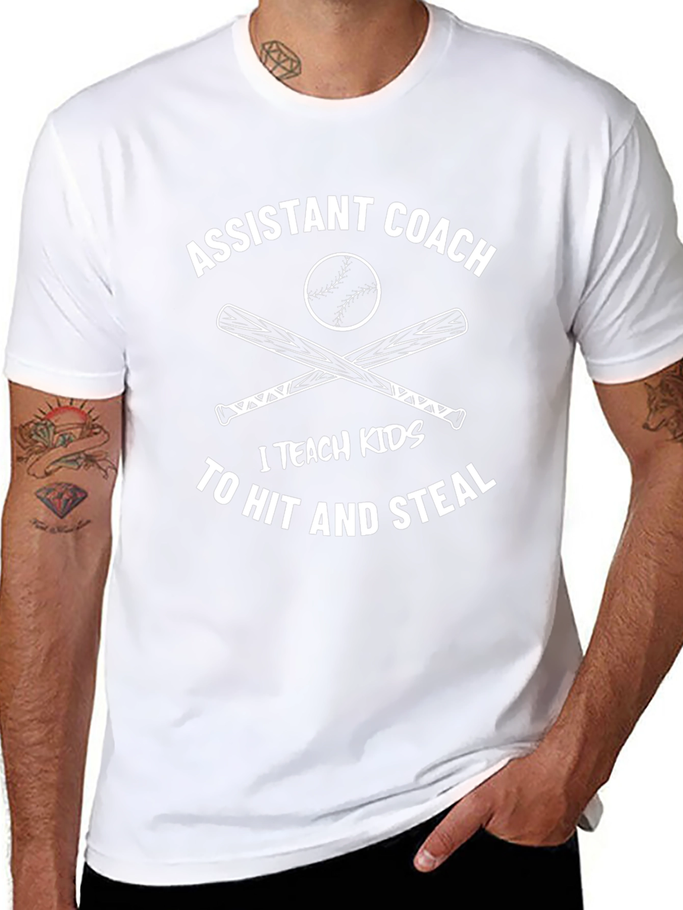 Assistant Coach Baseball Graphic Tee