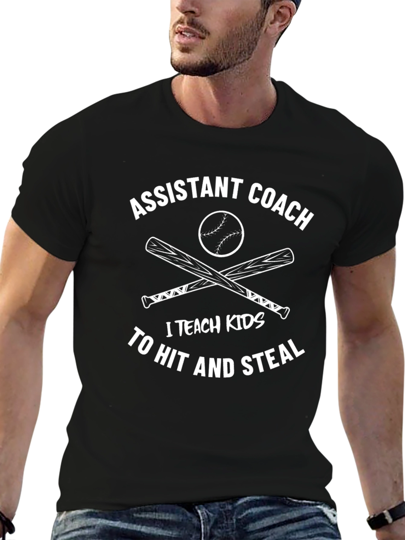 Assistant Coach Baseball Graphic Tee