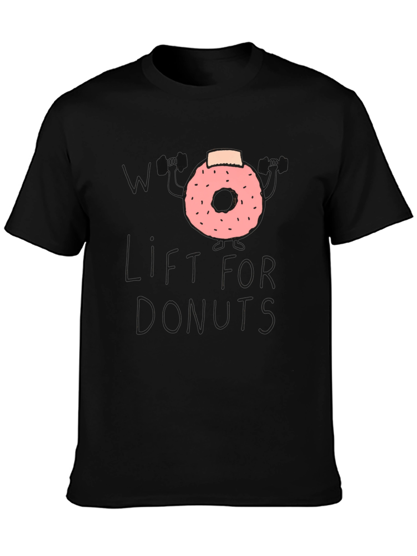 Weightlifting Donut T-Shirt - Workout Humor