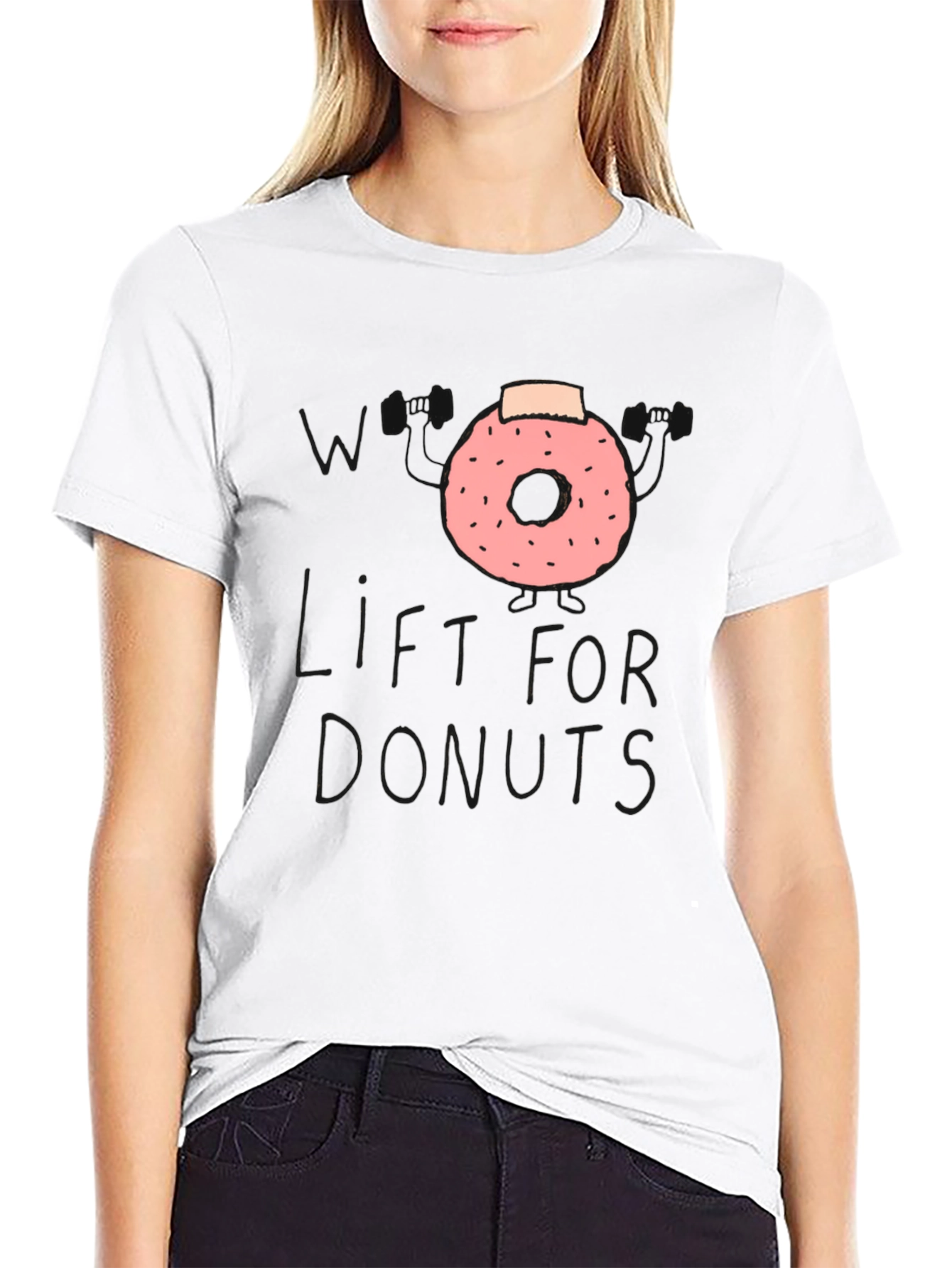 Weightlifting Donut T-Shirt - Workout Humor