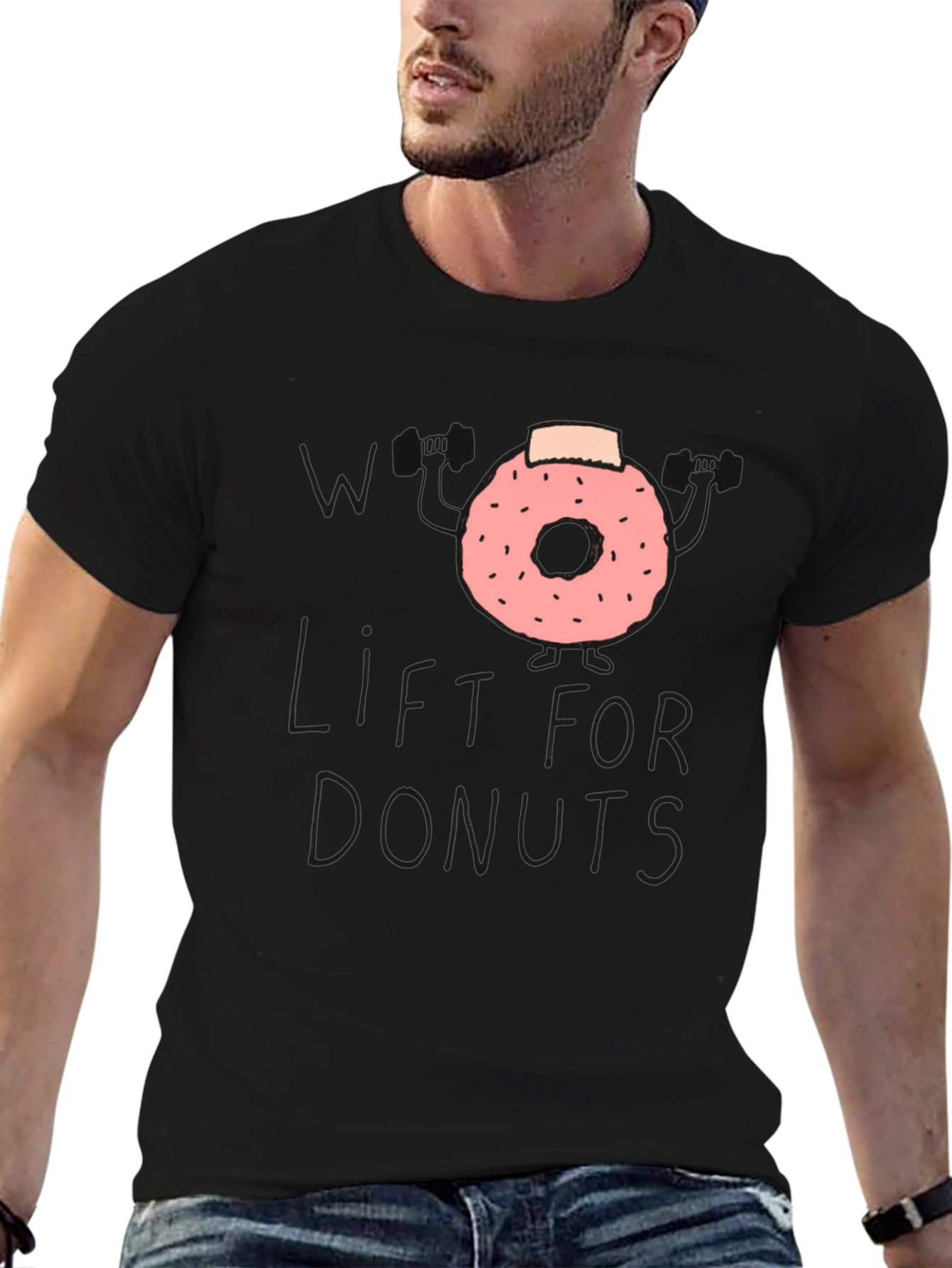 Weightlifting Donut T-Shirt - Workout Humor