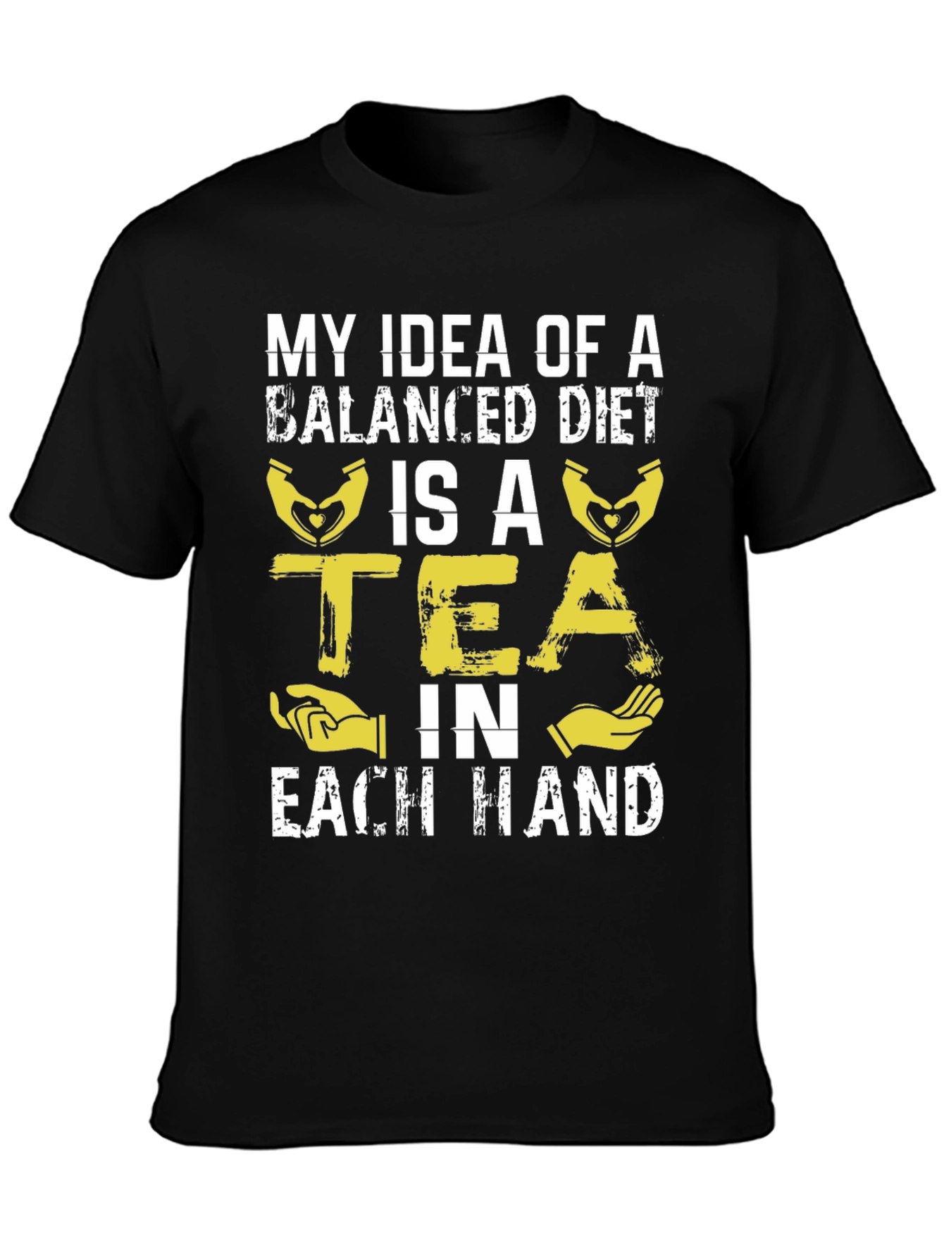 Funny Balanced Diet Tea Lover T-Shirt