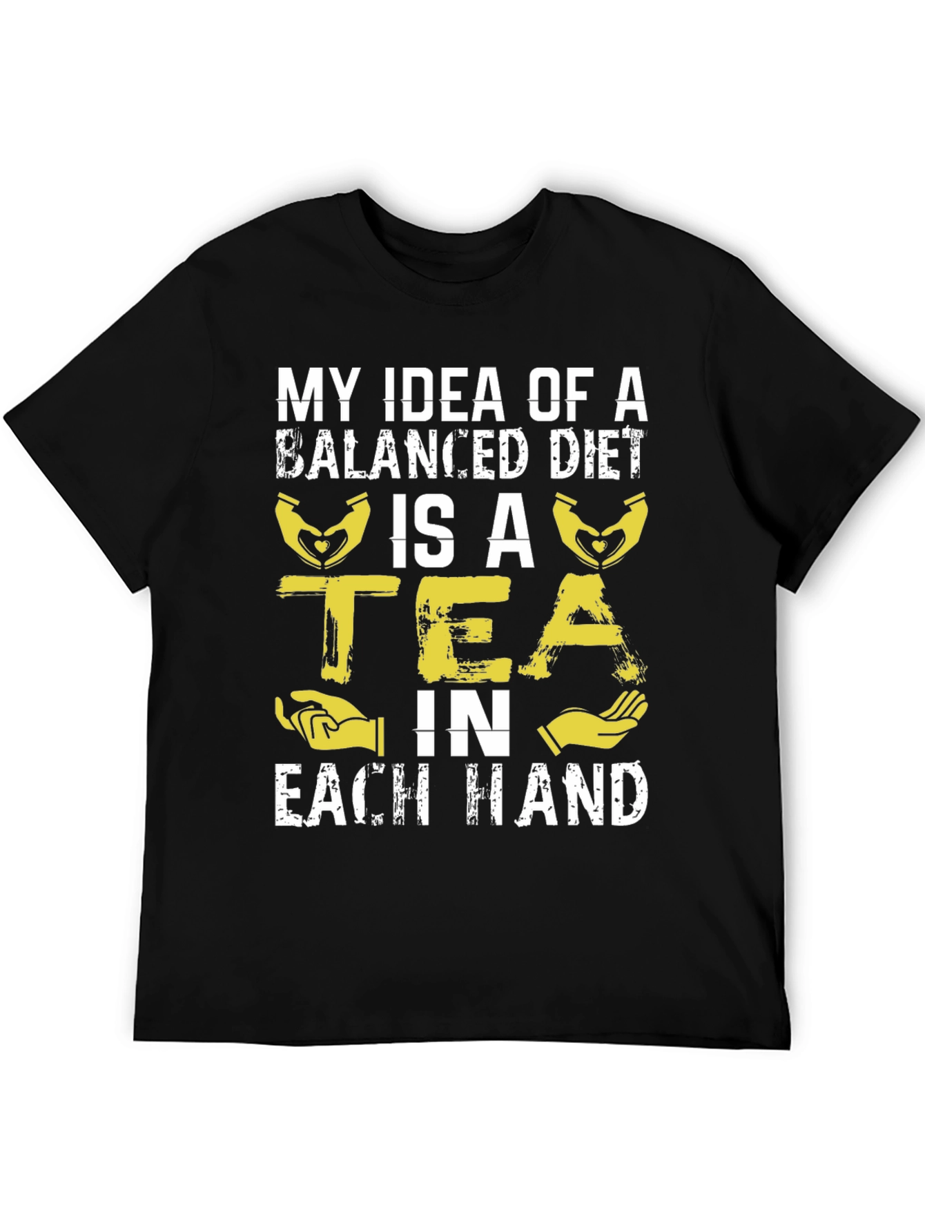 Funny Balanced Diet Tea Lover T-Shirt