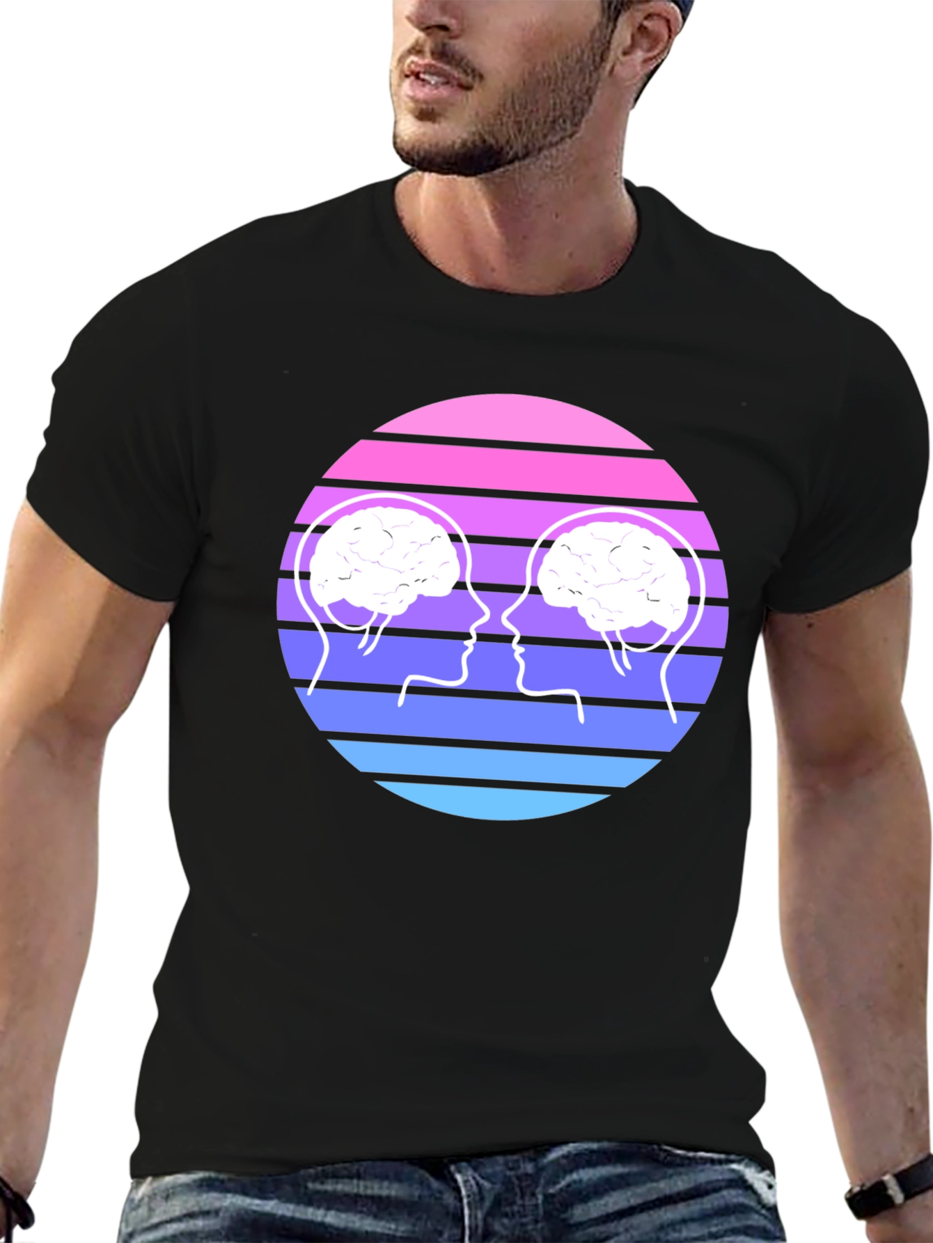 Brain Connection Graphic Tee - Unisex Cotton T-Shirt