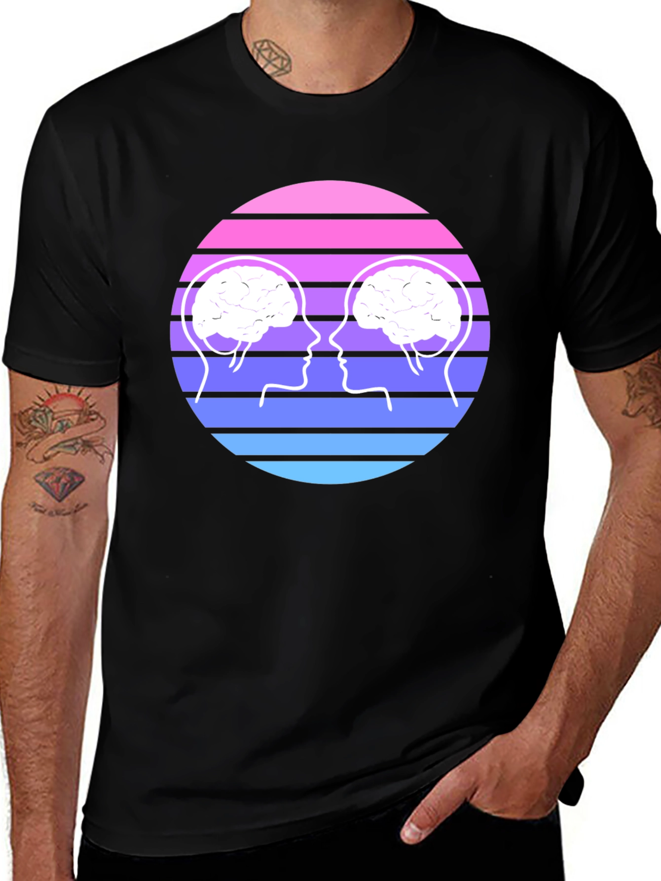 Brain Connection Graphic Tee - Unisex Cotton T-Shirt