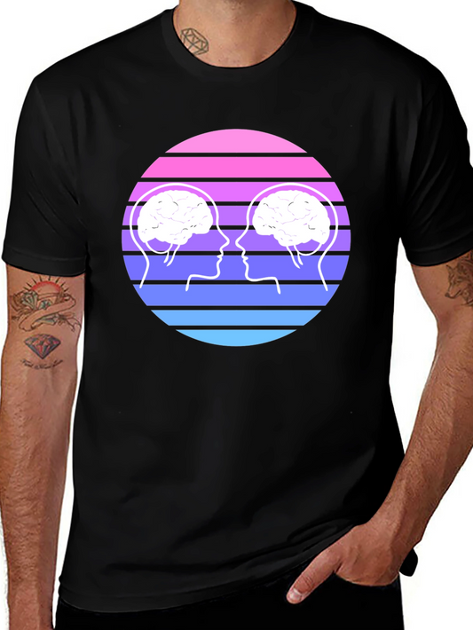 Brain Connection Graphic Tee - Unisex Cotton T-Shirt