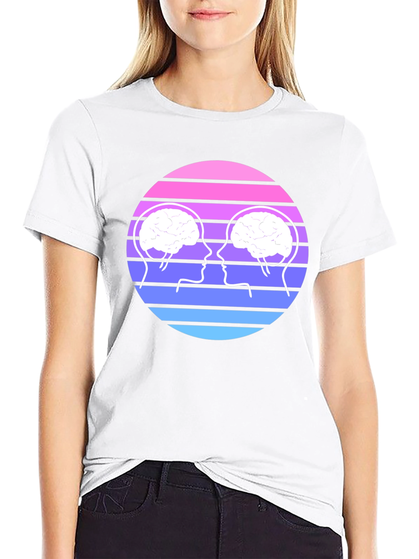 Brain Connection Graphic Tee - Unisex Cotton T-Shirt