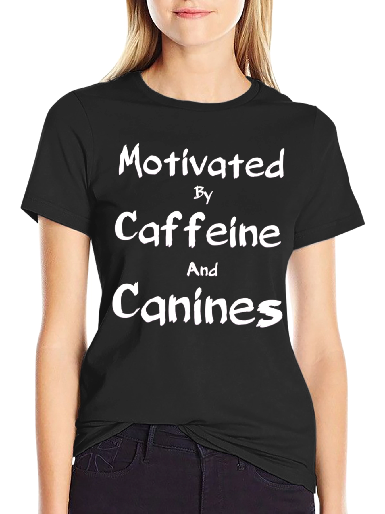 Motivated By Caffeine & Canines Graphic Tee