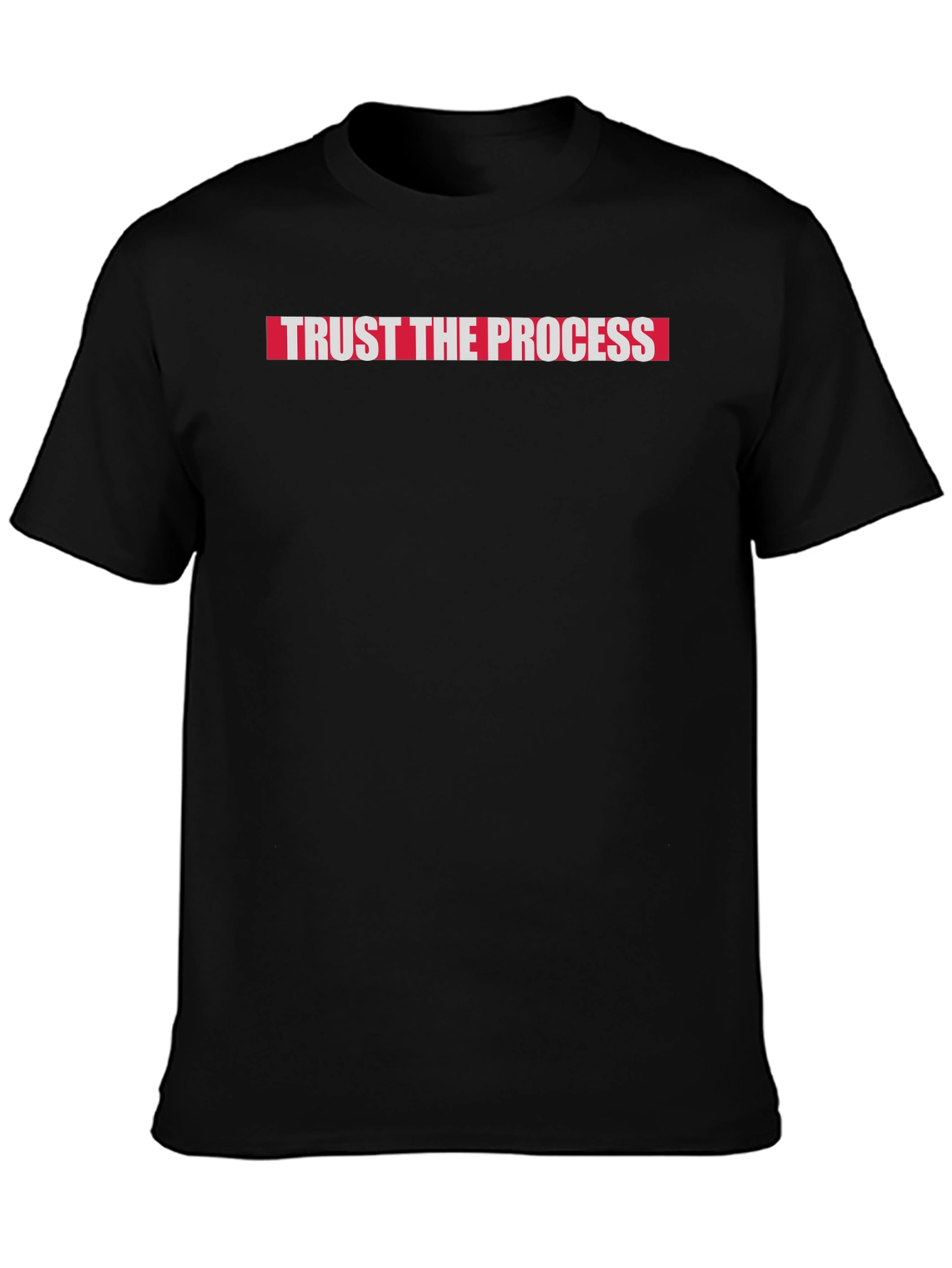 Trust The Process T-Shirt Black Cotton Tee