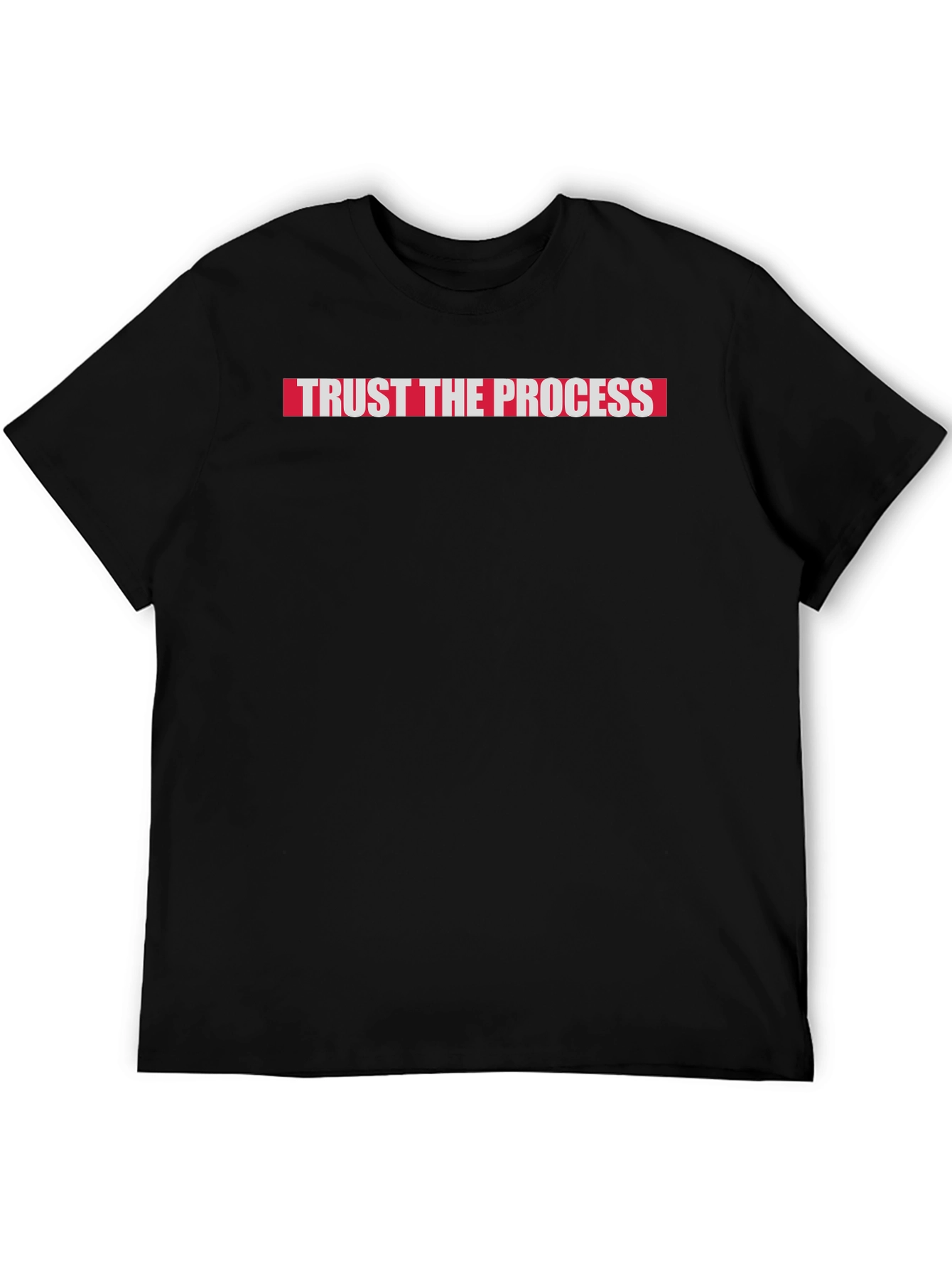 Trust The Process T-Shirt Black Cotton Tee